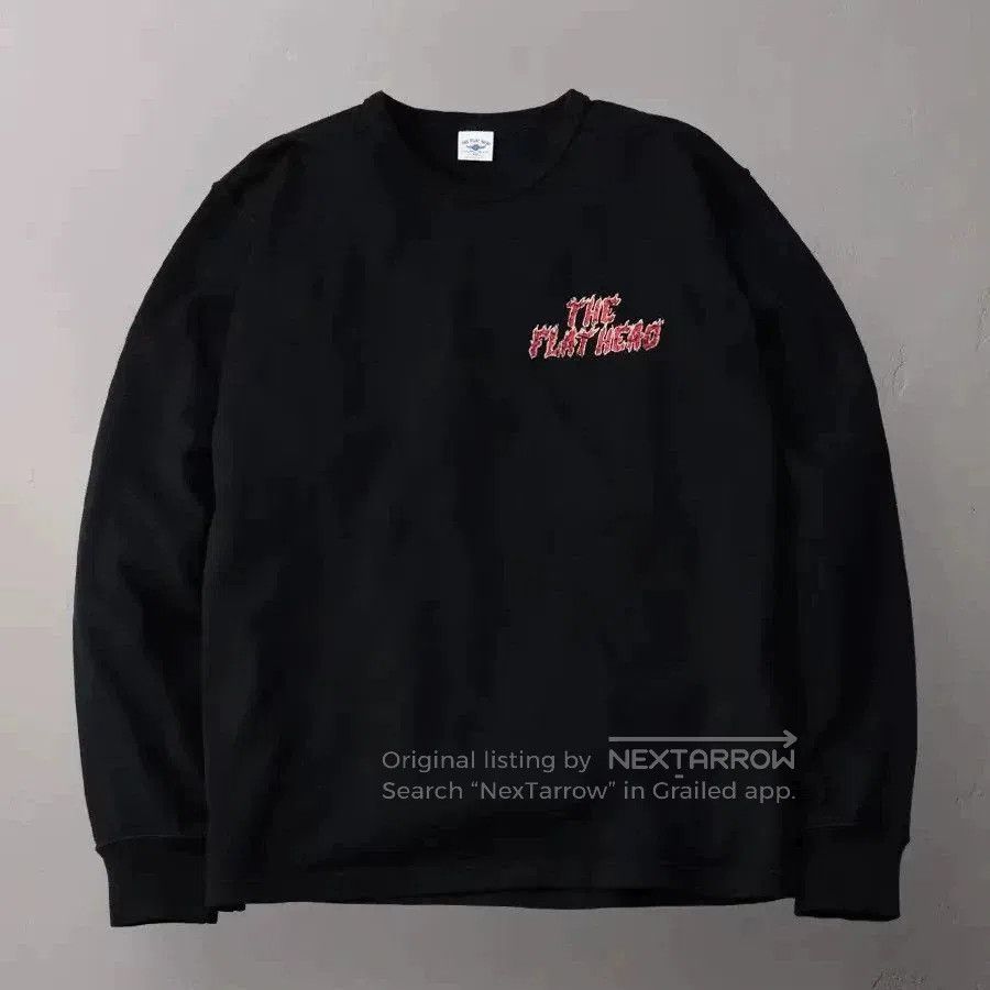 The Flat Head Vintage Thick Long Sleeve T-Shirt. Size US XS / EU 42 / 0 - 4 Thumbnail