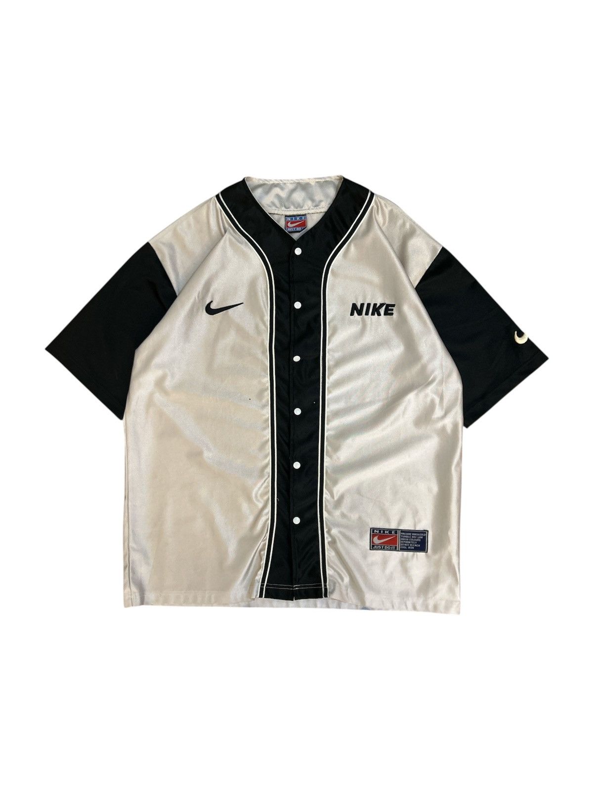 Nike 💥RARE💥 Nike Vintage "Just Do It" Baseball Jersey Size US L / EU 52-54 / 3 - 1 Thumbnail