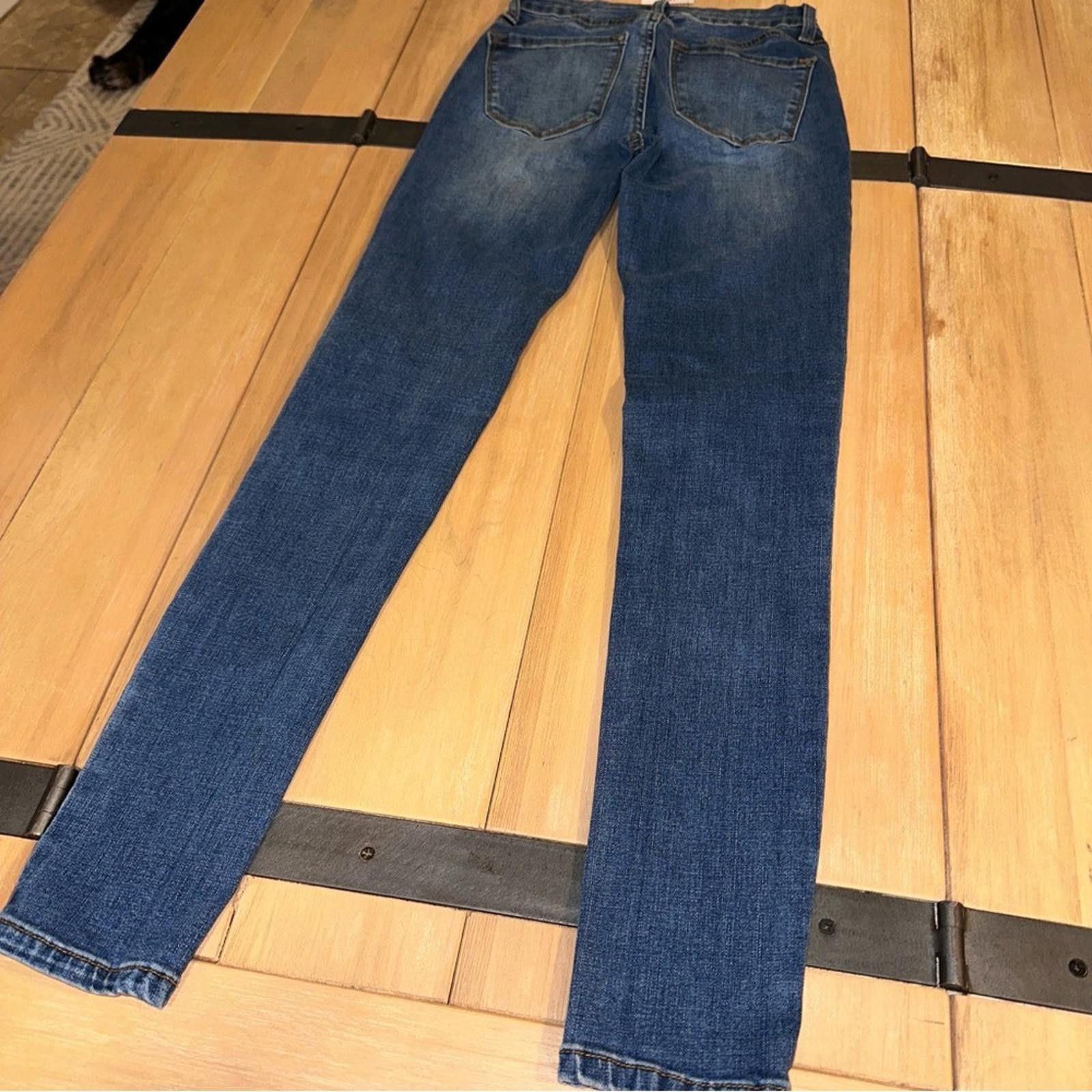 Kancan USA Kancan 0 / 23 Skinny Jeans Stretch Flattering Blue Denim Size 25" / US 0 / IT 36 - 6 Thumbnail