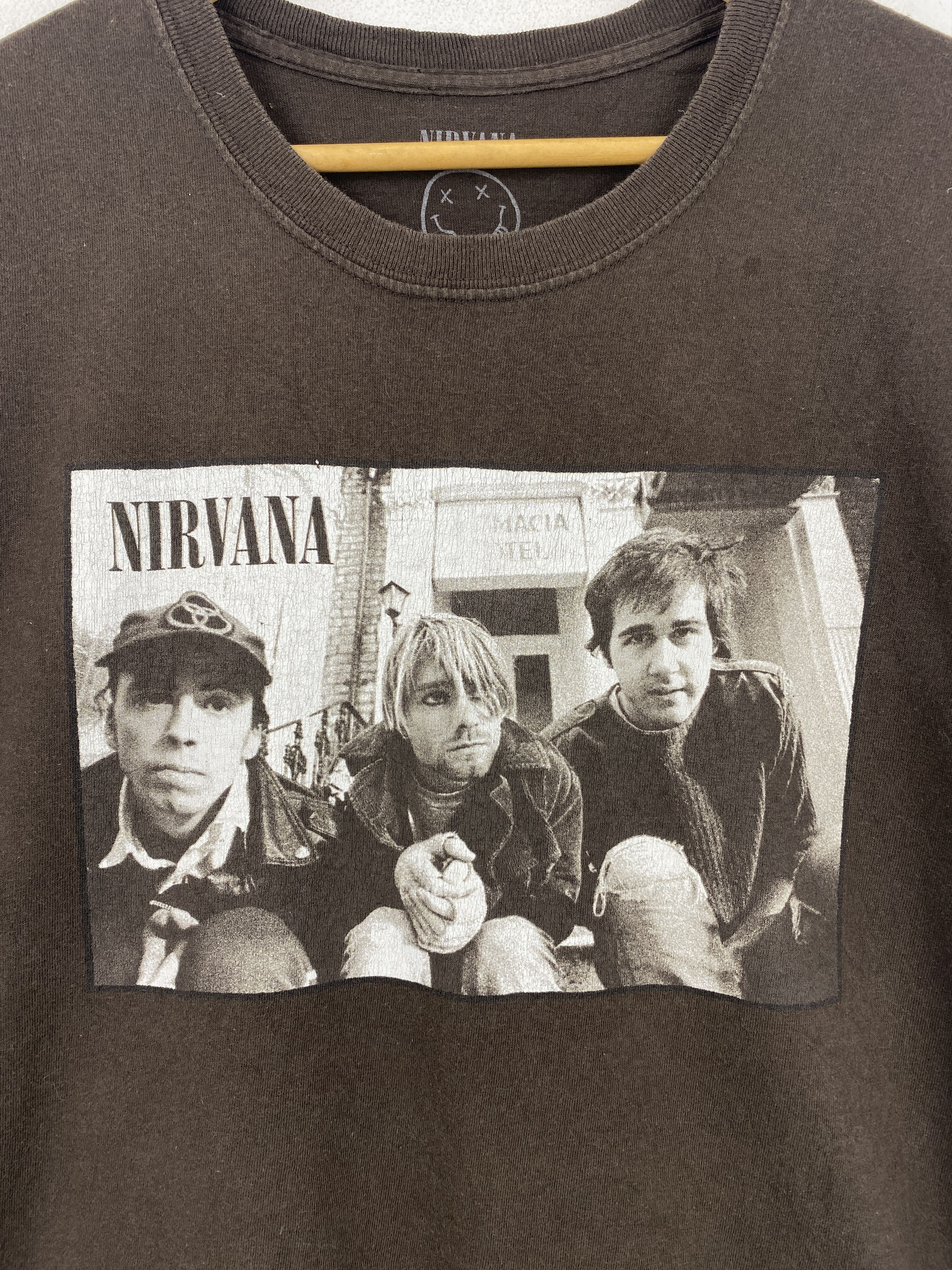 Band Tees × Nirvana × Vintage Vintage Y2k Nirvana Band T Shirt TA0662 Size US L / EU 52-54 / 3 - 5 Thumbnail
