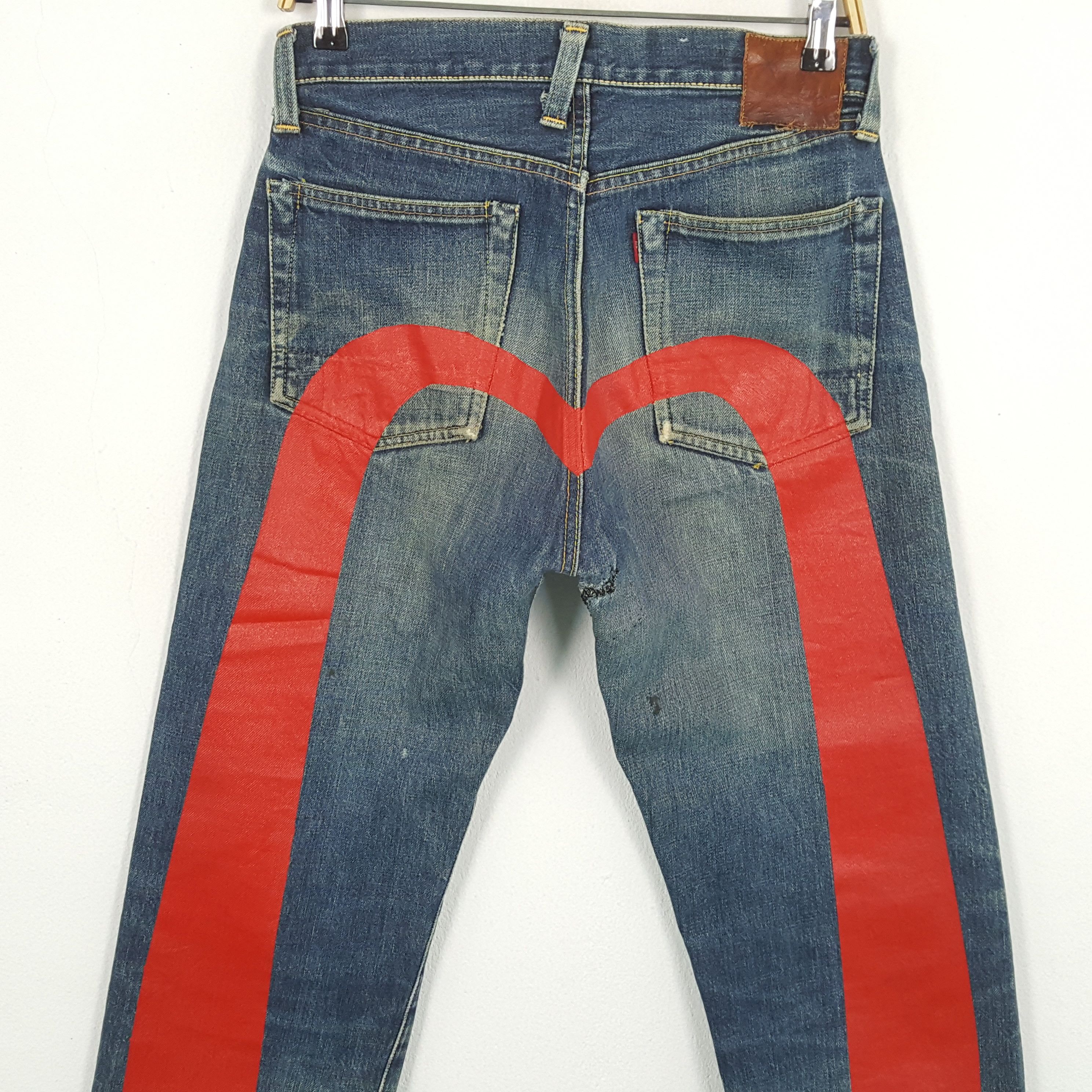 Evisu × Japanese Brand × Vintage Vintage EVIS Japanese Brand Daicock Custom Distressed Jeans Size US 28 / EU 44 - 2 Thumbnail