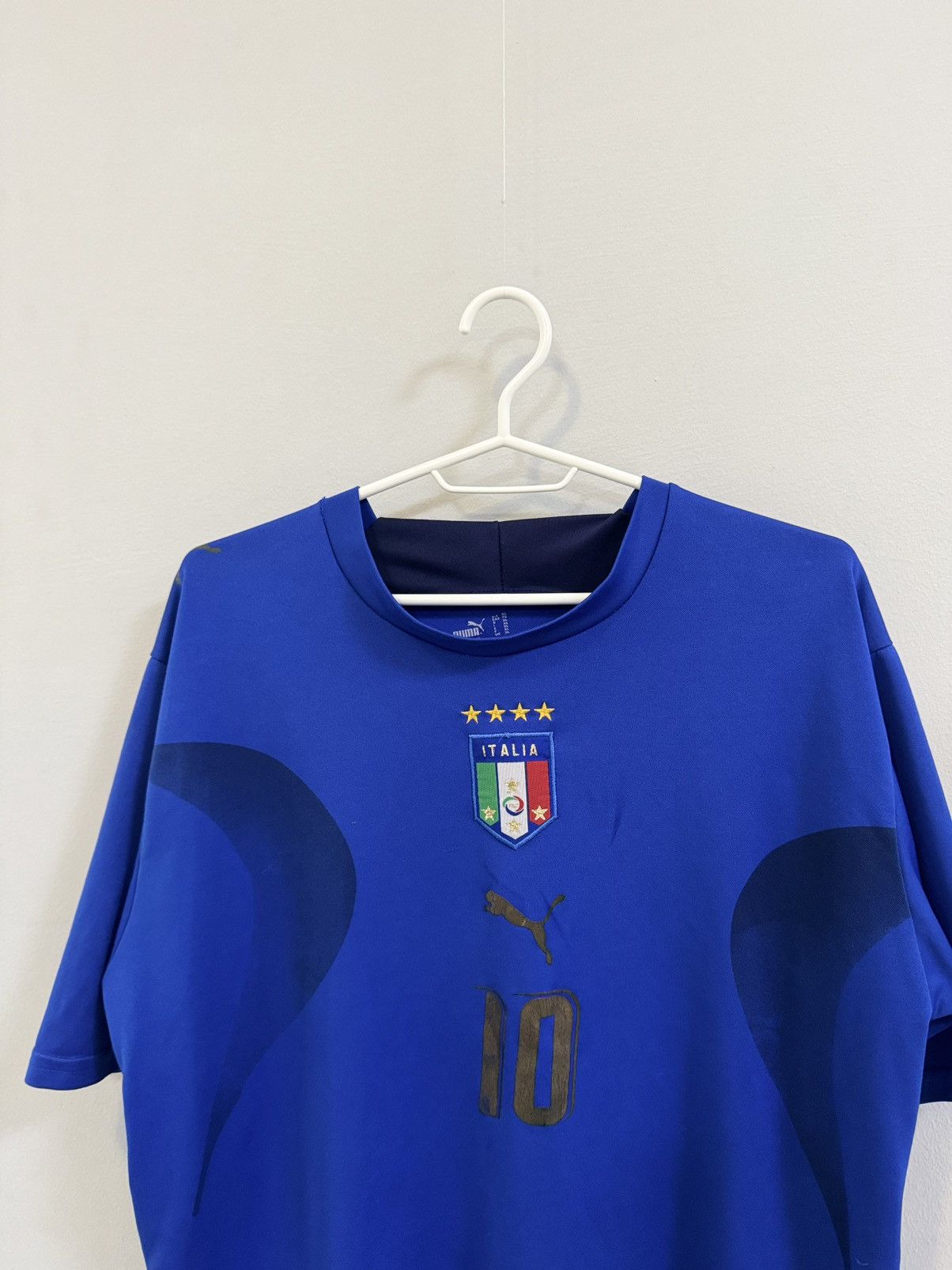 Band Tees TOTTI ITALY 🇮🇹 ITALIA tee fan away jersey football world cup Size US XL / EU 56 / 4 - 2 Thumbnail