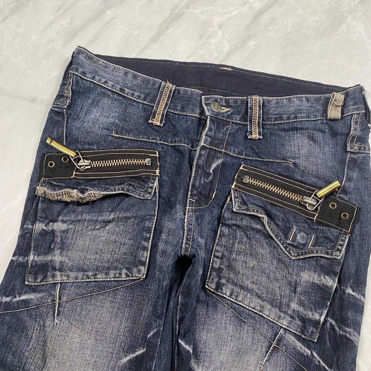 PPFM Rare PPFM Punk Goth Reconstruct Bondage Denim Size US 32 / EU 48 - 5 Thumbnail