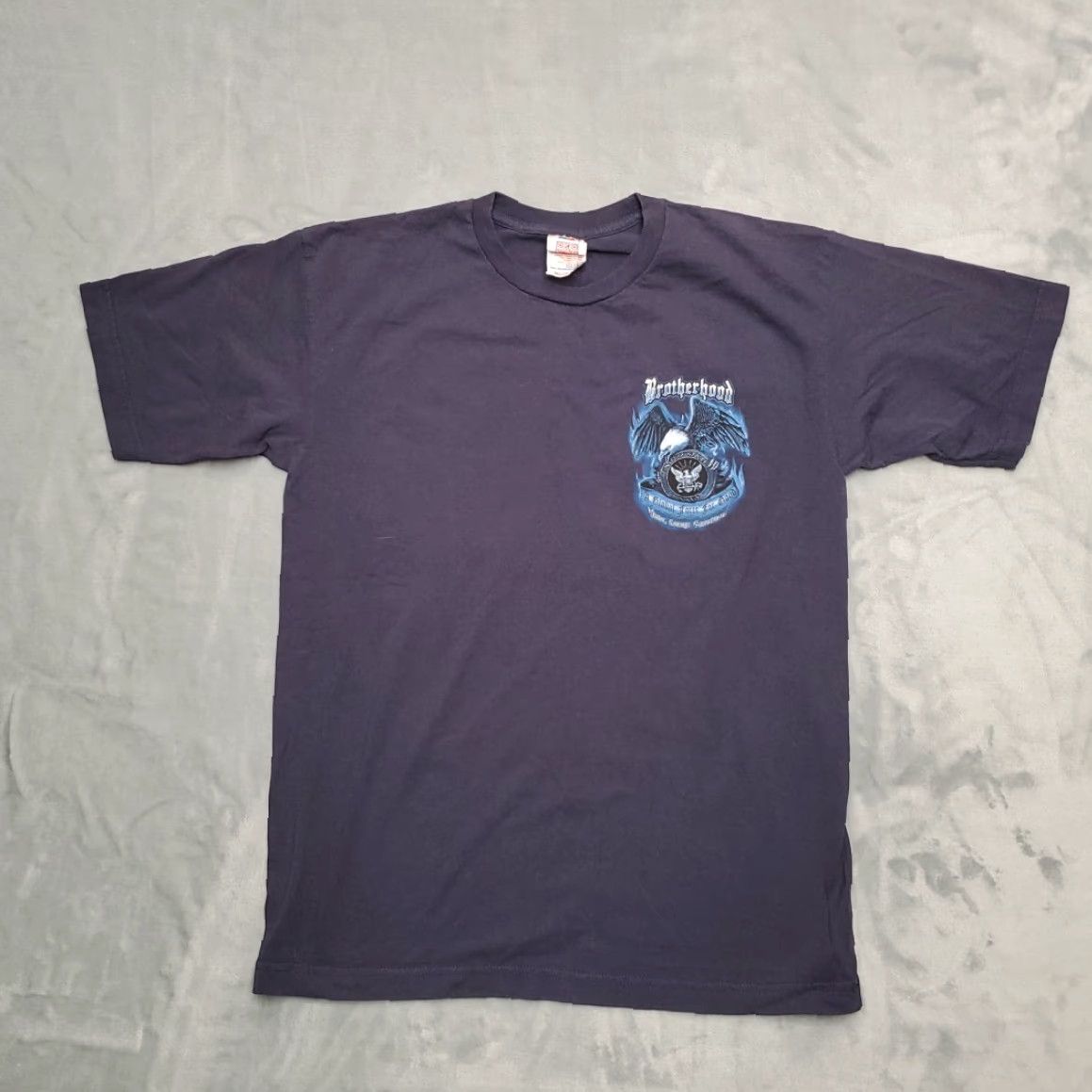 Vintage VINTAGE United States Navy Shirt Mens M Blue Brotherhood Made in USA TEE Size US M / EU 48-50 / 2 - 2 Thumbnail