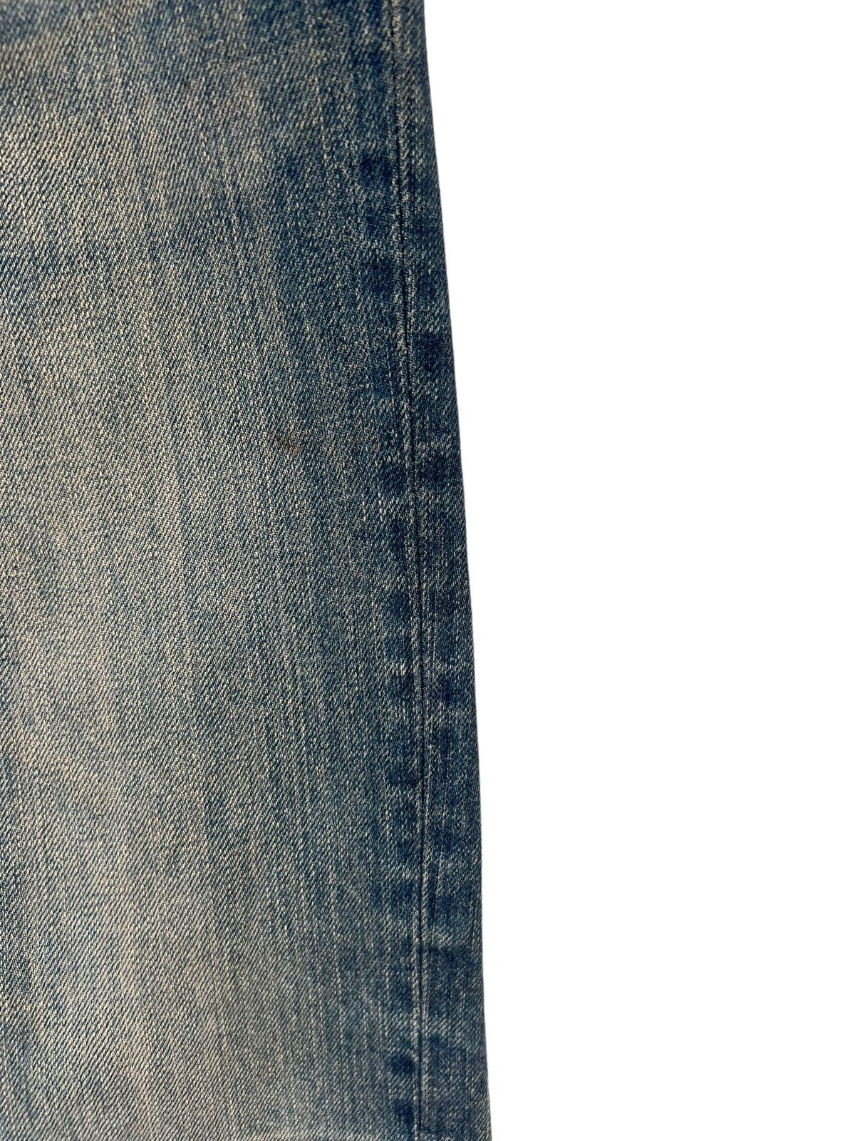 Japanese Brand Vintage Pledge Japan Distressed Muddy Denim Slim Jeans Size US 31 - 13 Thumbnail
