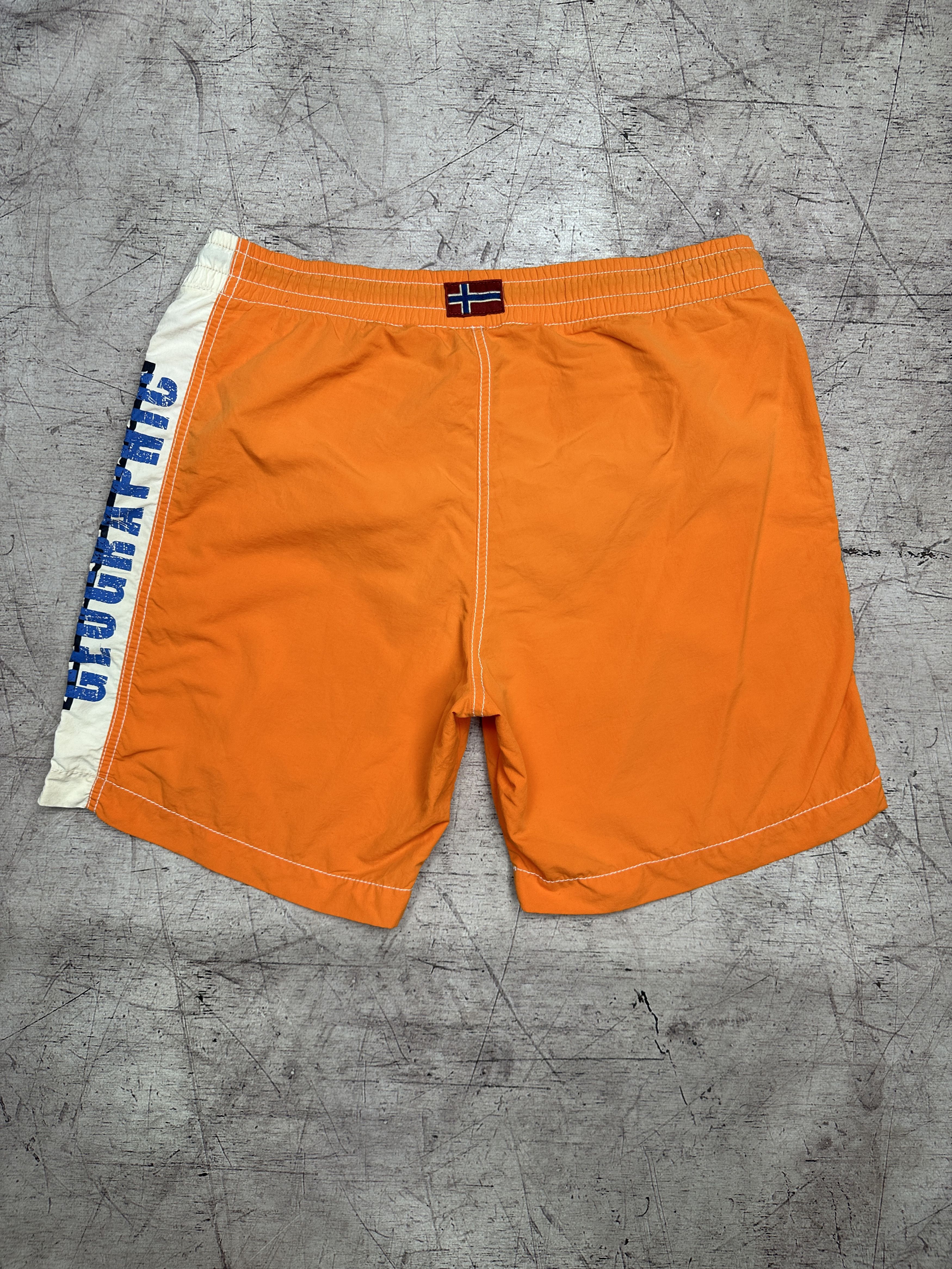 Napapijri Napapijri Vintage Mens Nylon Big Logo Swimming Shorts Size US 34 / EU 50 - 8 Thumbnail