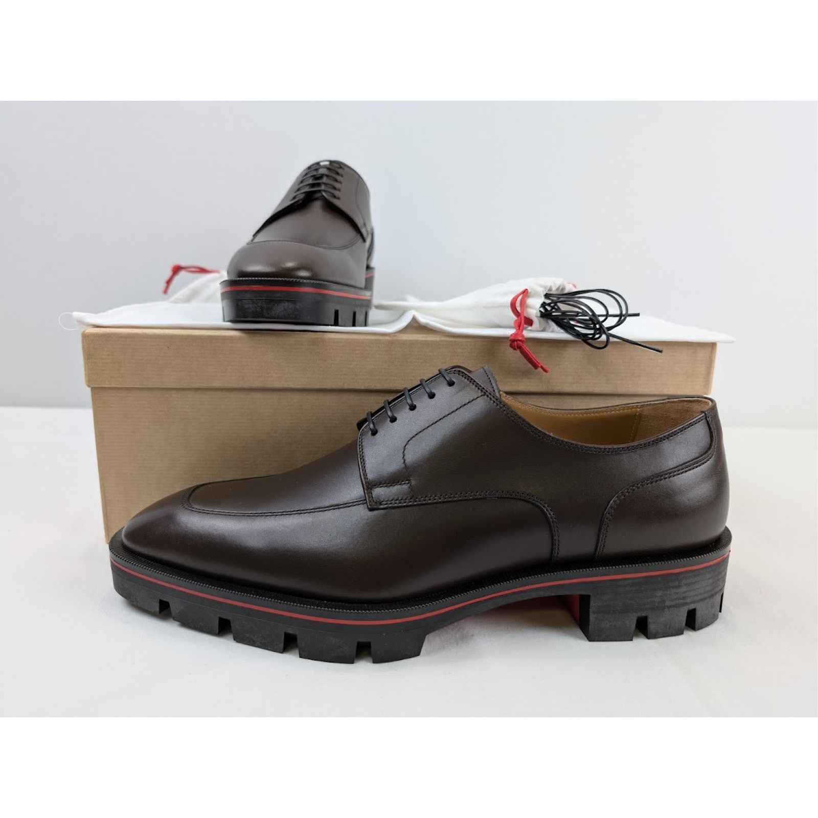 Christian Louboutin o1rshd1 Davisol Flat Shoes in Brown Size US 10 / EU 43 - 17 Thumbnail