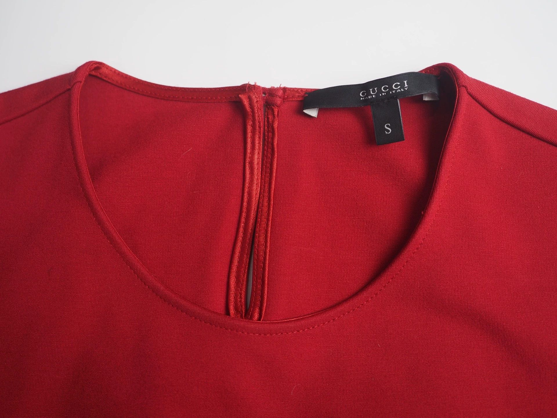 Gucci GUCCI Red and Black Contrast Sleeveless Dress, Size S Size S / US 4 / IT 40 - 3 Thumbnail
