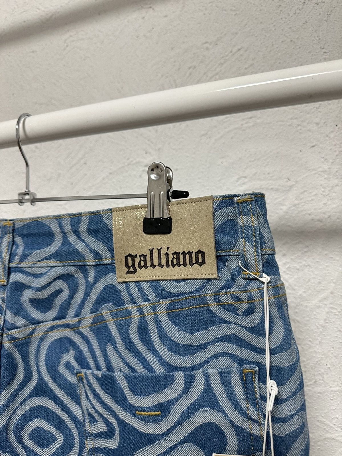 John Galliano Galliano Mini Skirt monogram Size 44 (L) Size 31" - 5 Thumbnail