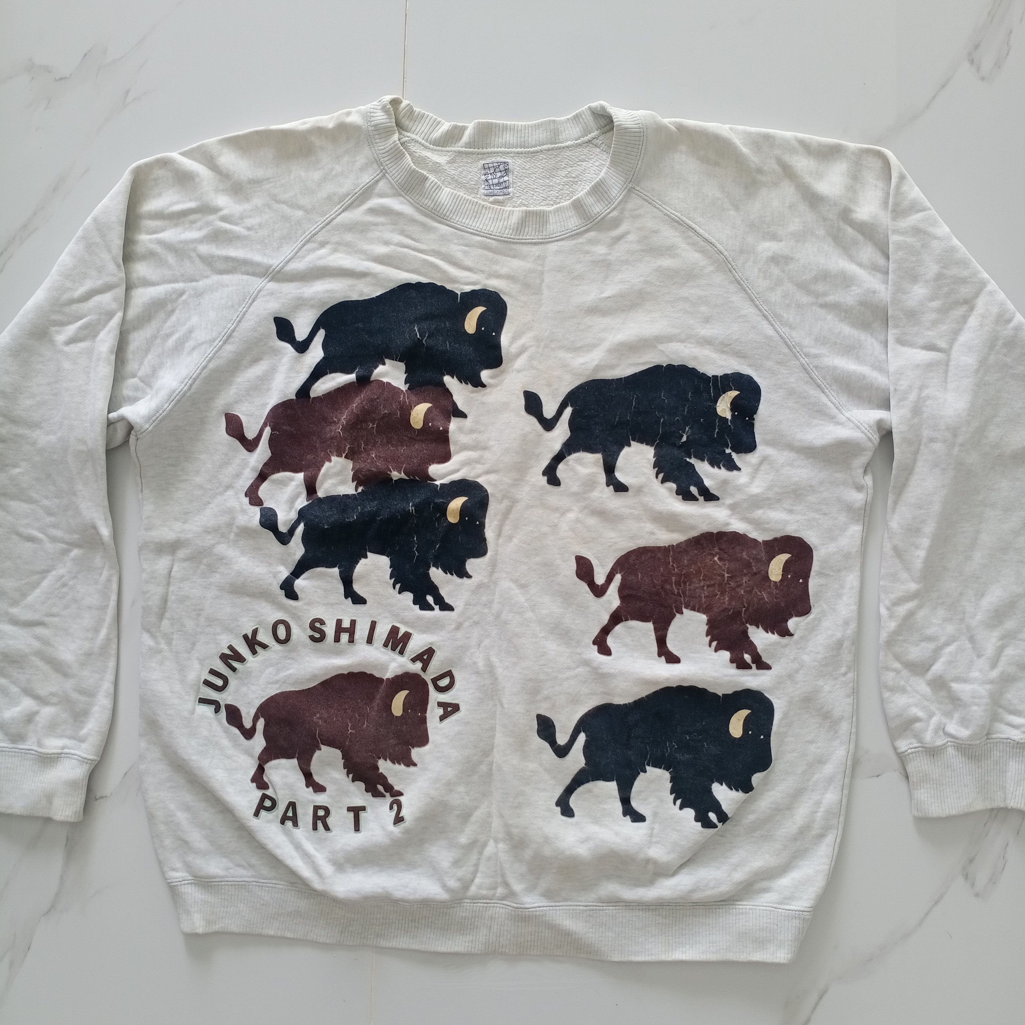Japanese Brand Vintage 90s Junko Shimada Part 2 sweatshirt sweater bison Size US M / EU 48-50 / 2 - 1 Thumbnail
