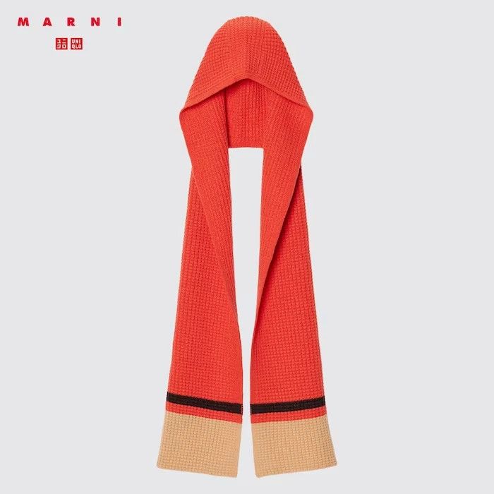 Marni × Uniqlo Uniqlo Marni 22AW Popcorn Knit Hooded Scarf Size ONE SIZE - 6 Thumbnail