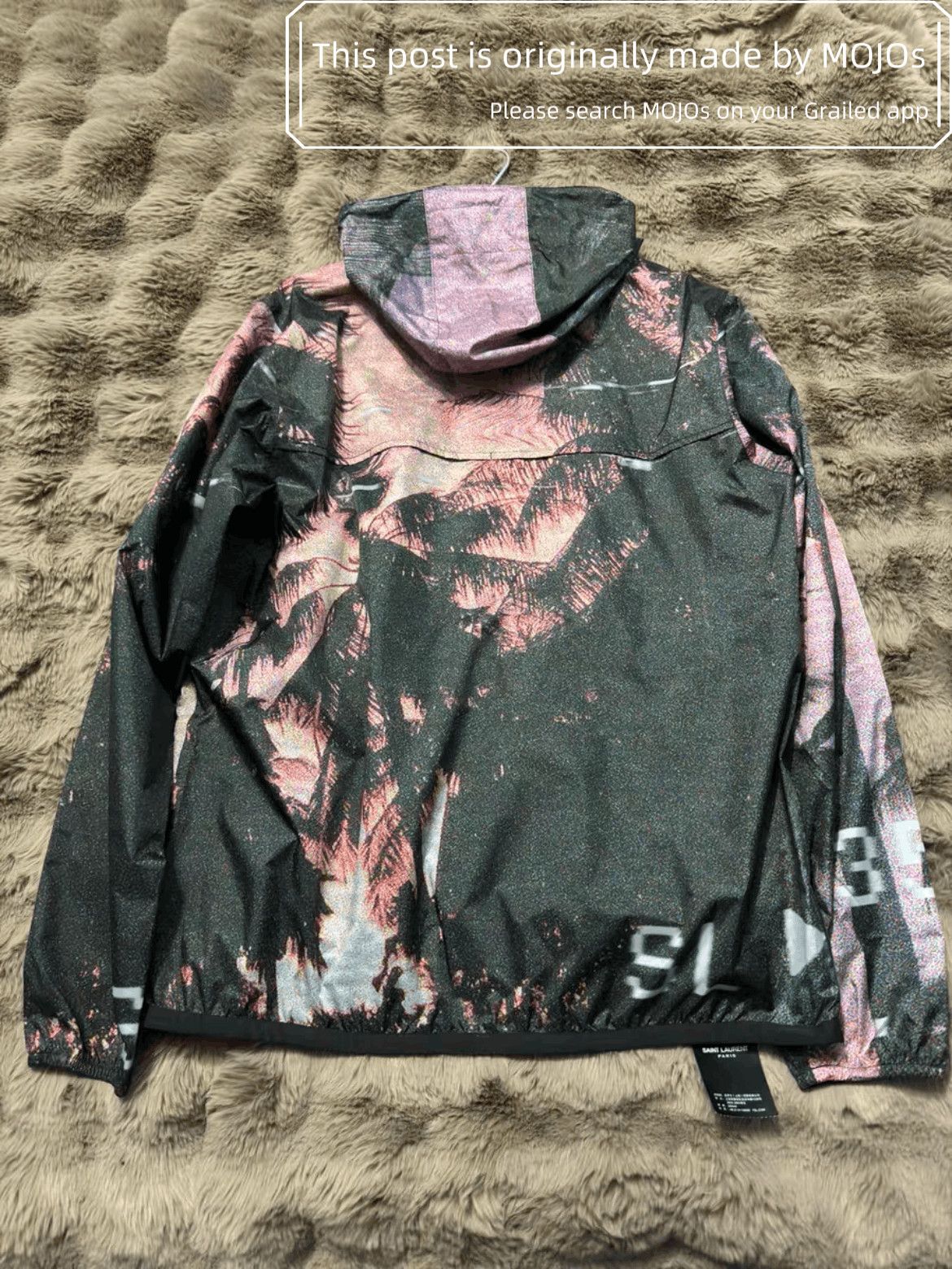 Saint Laurent Paris Sz L Saint Laurent Paris x K-way Palm Tree Sports Jacket Size US L / EU 52-54 / 3 - 8 Thumbnail