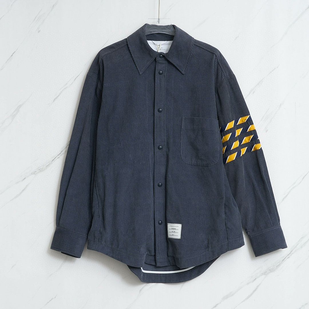 Thom Browne Thom Browne Men's Corduroy Shirt Jacket Size US S / EU 44-46 / 1 - 1 Thumbnail