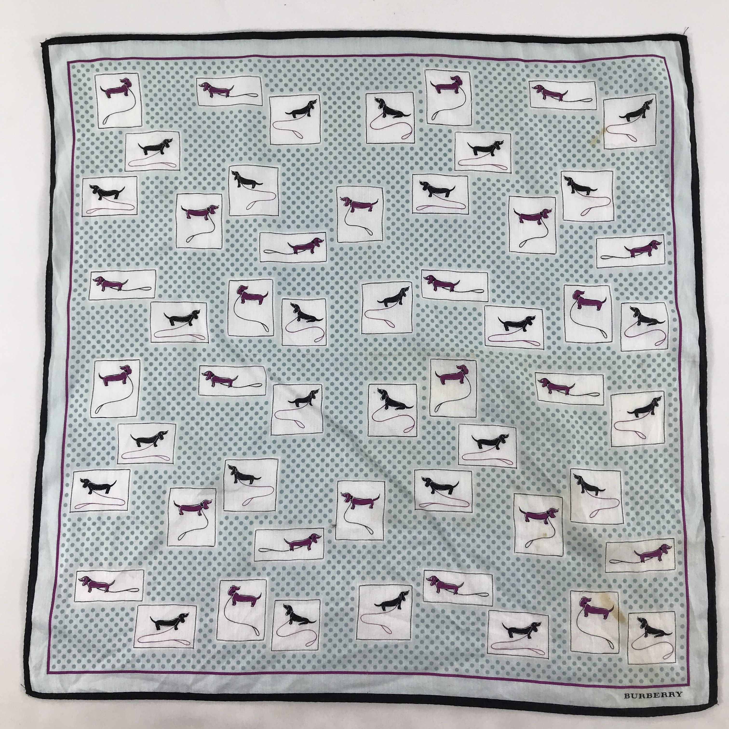 Burberry × Vintage Burberry Bandana / Handkerchief / Neckerchief - S1883 Size ONE SIZE - 1 Thumbnail