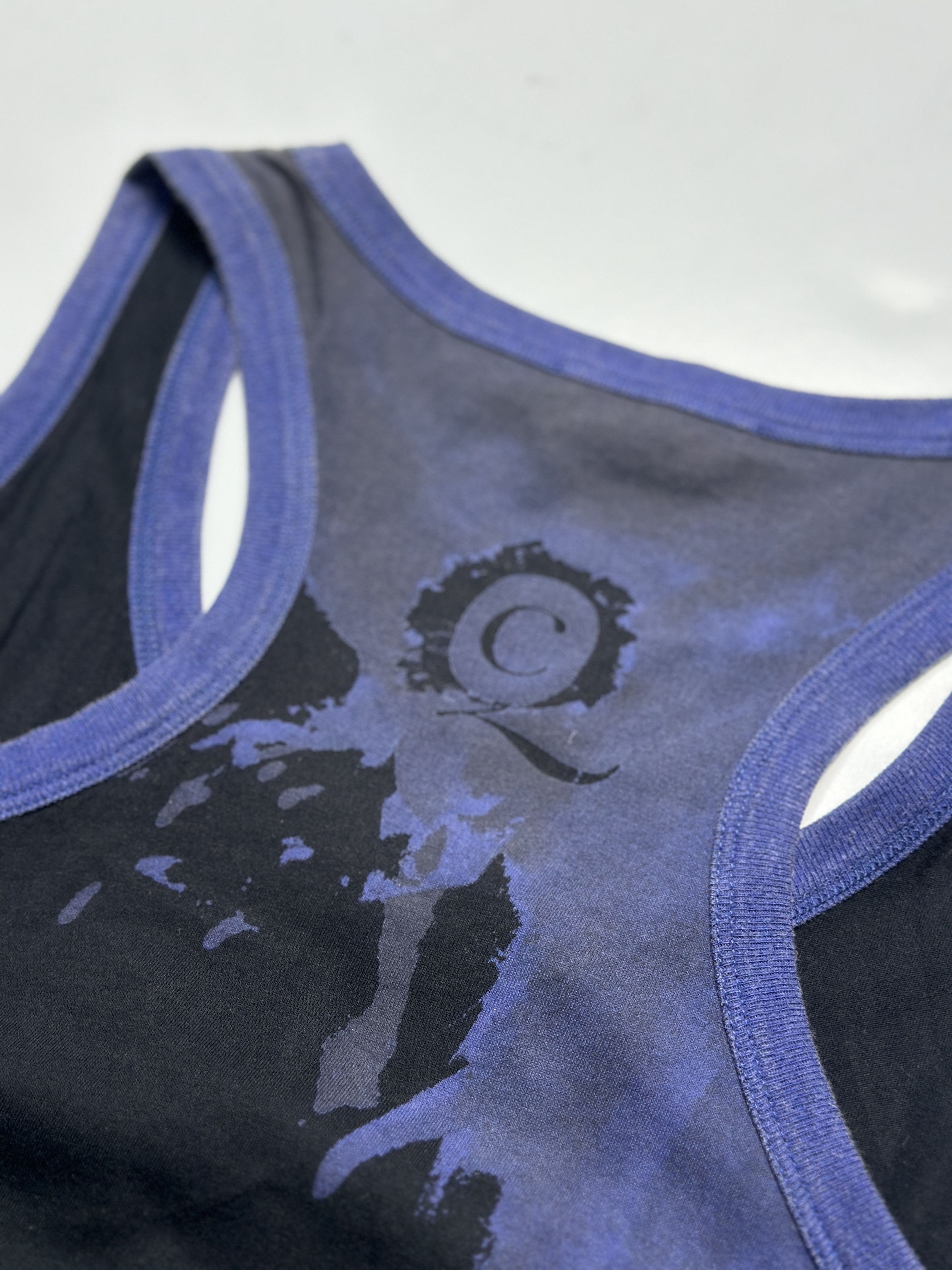 Alexander McQueen Alexander McQueen Black And Blue Tank Top With Skull Pattern Size S / US 4 / IT 40 - 5 Thumbnail