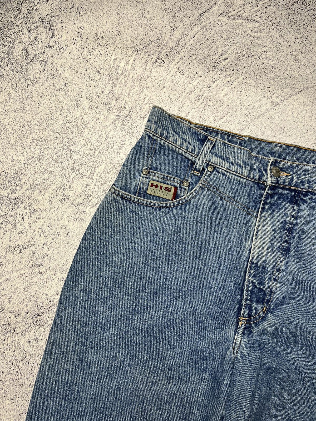 Vintage 🔥New! Vintage Jeans H.I.S Acid Wash Blue Made In USA Size US 32 / EU 48 - 4 Thumbnail