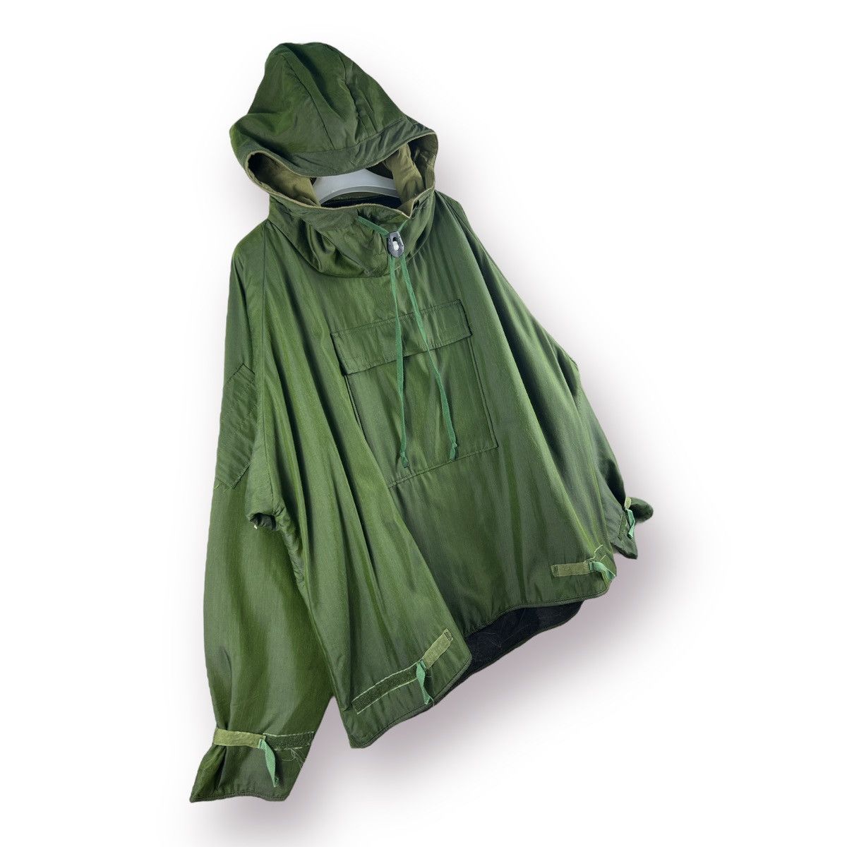 Vintage 🔥 80's Vtg Military Anorak Smock w/Hood Swedish C/Protective Size US L / EU 52-54 / 3 - 3 Thumbnail