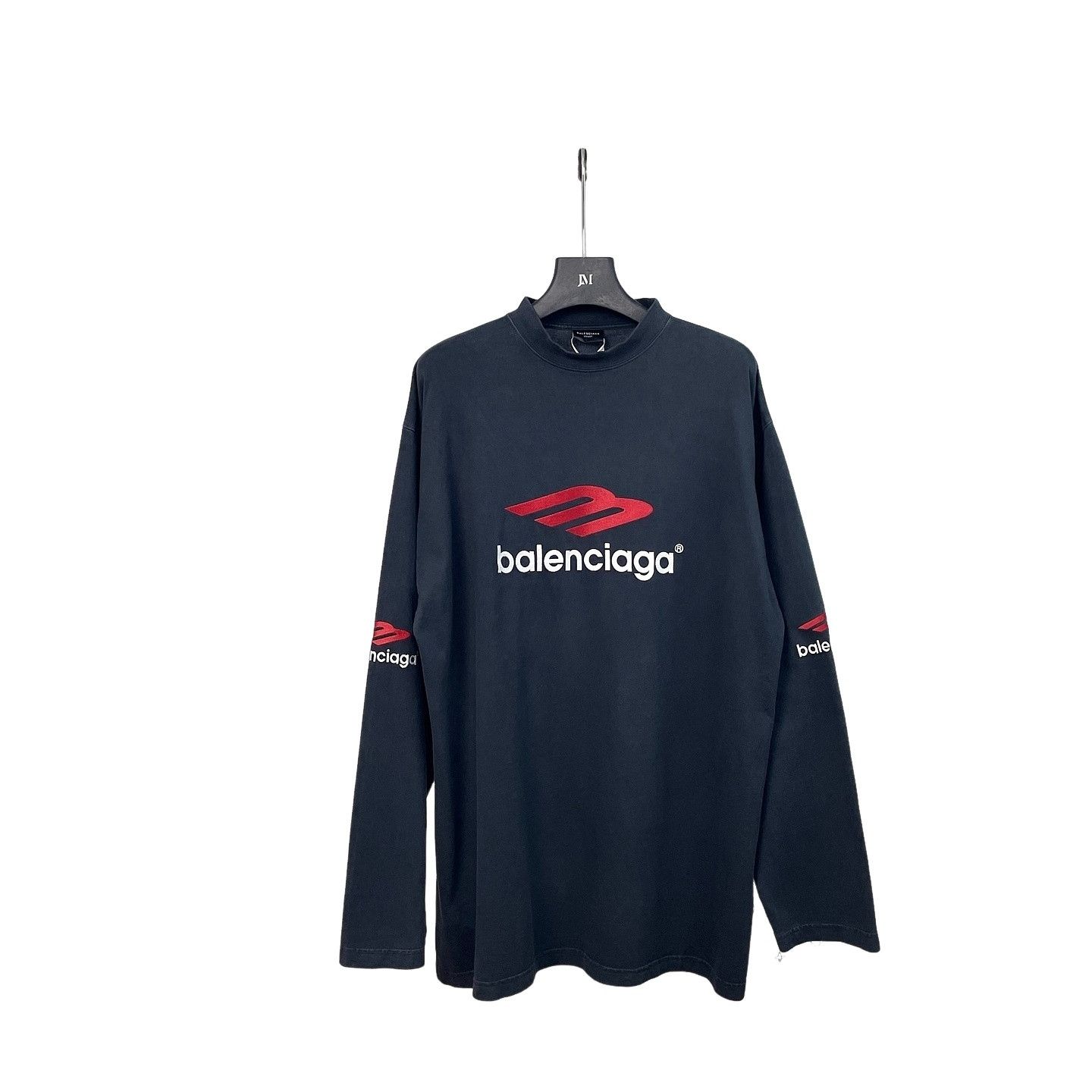 Balenciaga Balenciaga Archive Multi Logo Longsleeve Tee Shirt