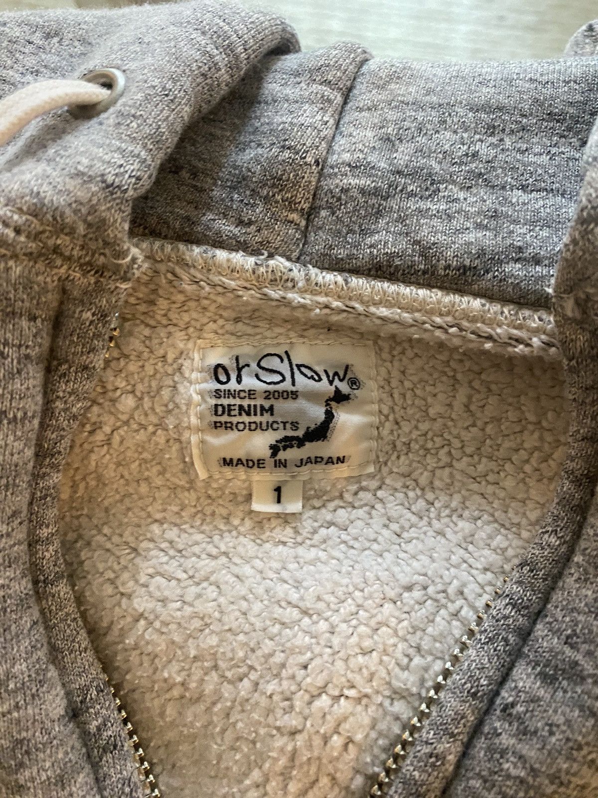 Japanese Brand Loopwheel gray zip up hoodie Size US S / EU 44-46 / 1 - 5 Thumbnail