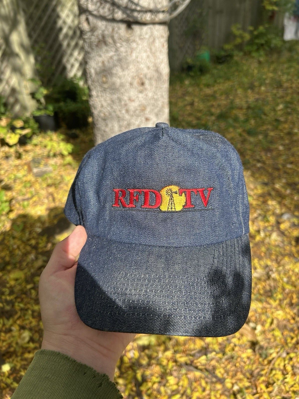 Vintage Vintage SnapBack hat RFD TV rural news denim Nebraska blue Size ONE SIZE - 2 Thumbnail