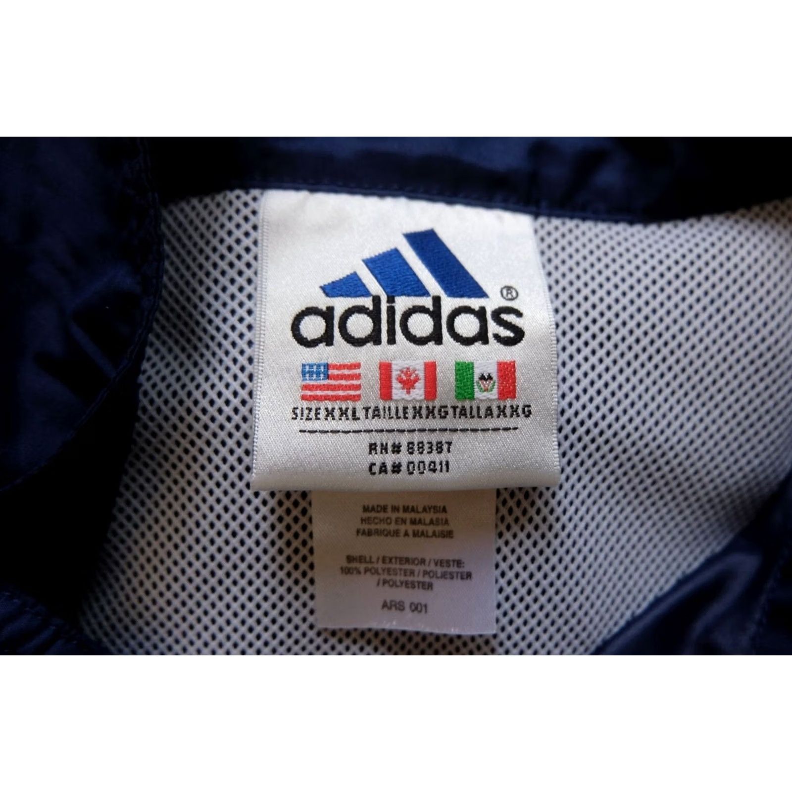Adidas VINTAGE ADIDAS EQUIPMENT TRACK JACKET BLUE 2XL 2001 90s PULL OVER POLYESTER Y2K MEN Size US XXL / EU 58 / 5 - 6 Thumbnail