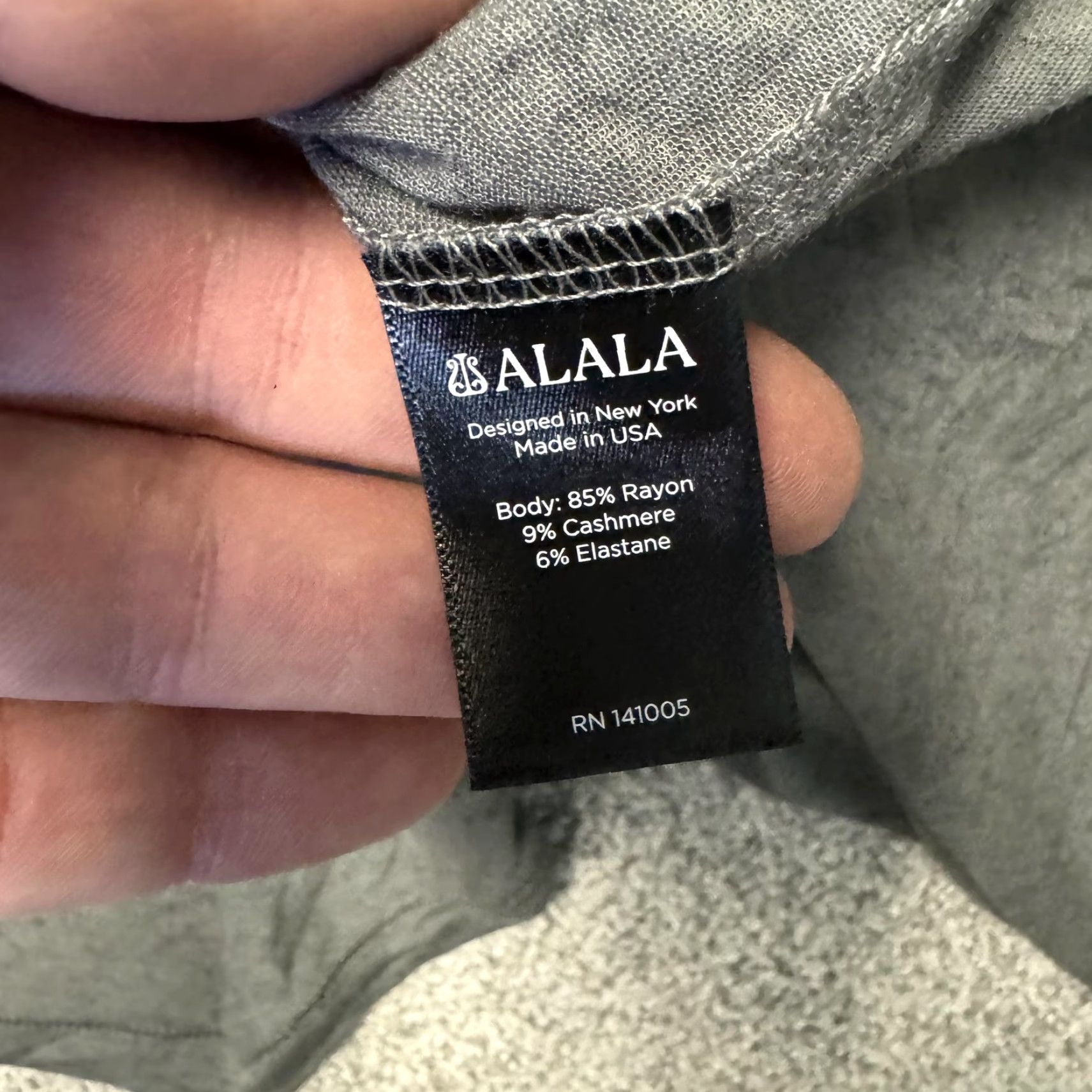 Vintage ALALA Sweater Cardigan Womens M Gray Open Front Draped Lightweight USA Size M / US 6-8 / IT 42-44 - 6 Thumbnail