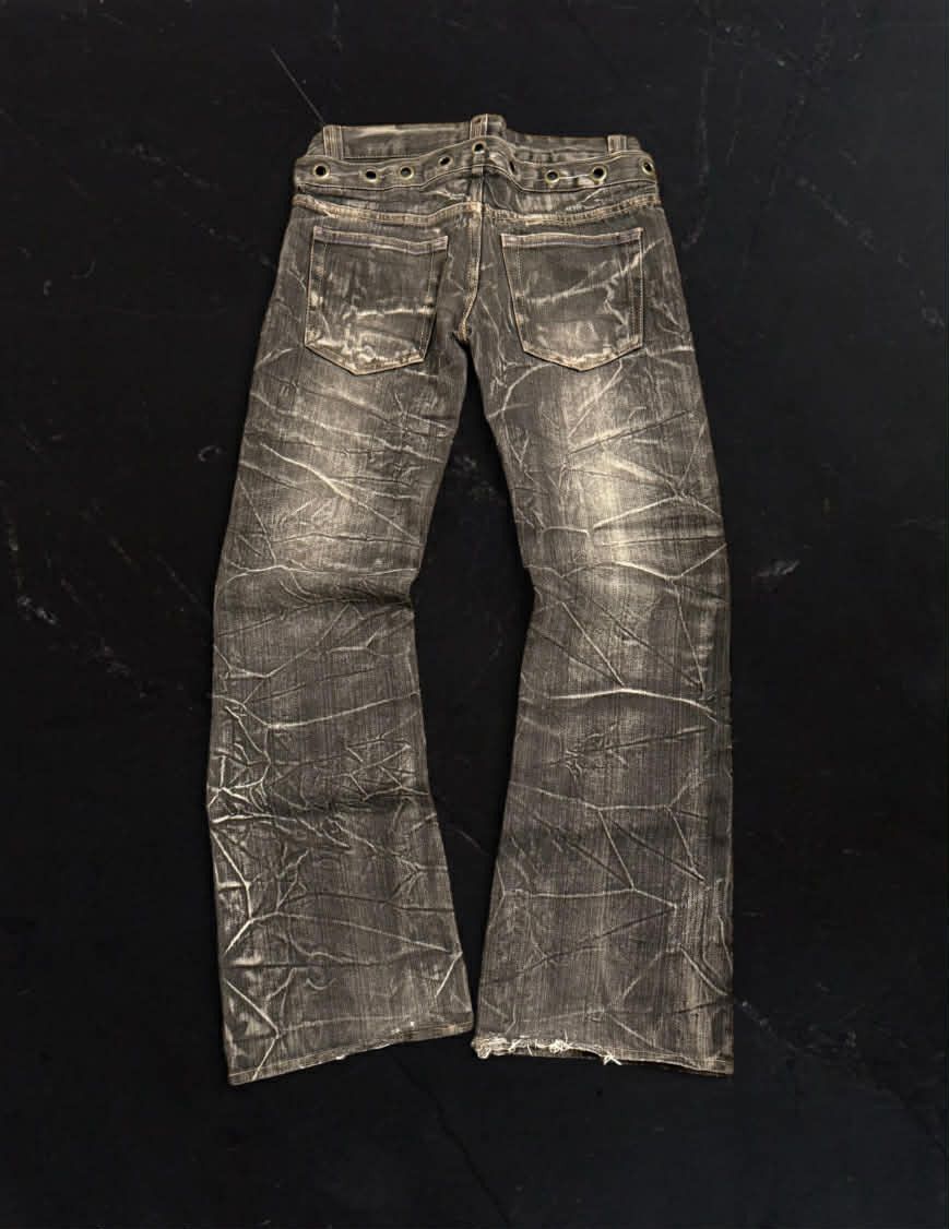 Japanese Brand Nylaus Double Waisted denim Size US 32 / EU 48 - 5 Thumbnail