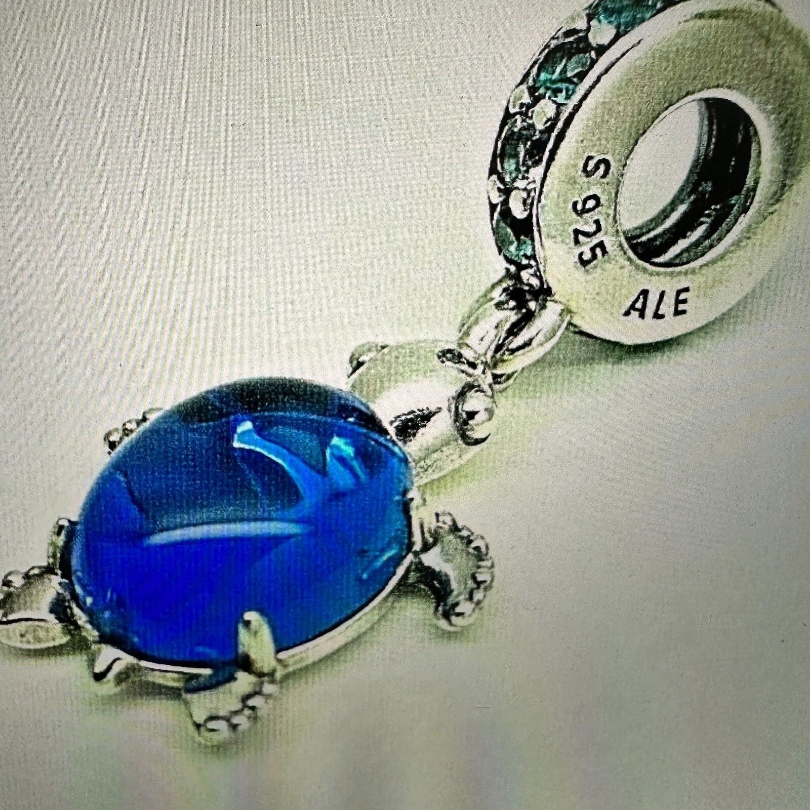 pandora Authentic Pandora, Murano Glass Sea Turtle Dangle Charm #798 Size ONE SIZE - 1 Thumbnail