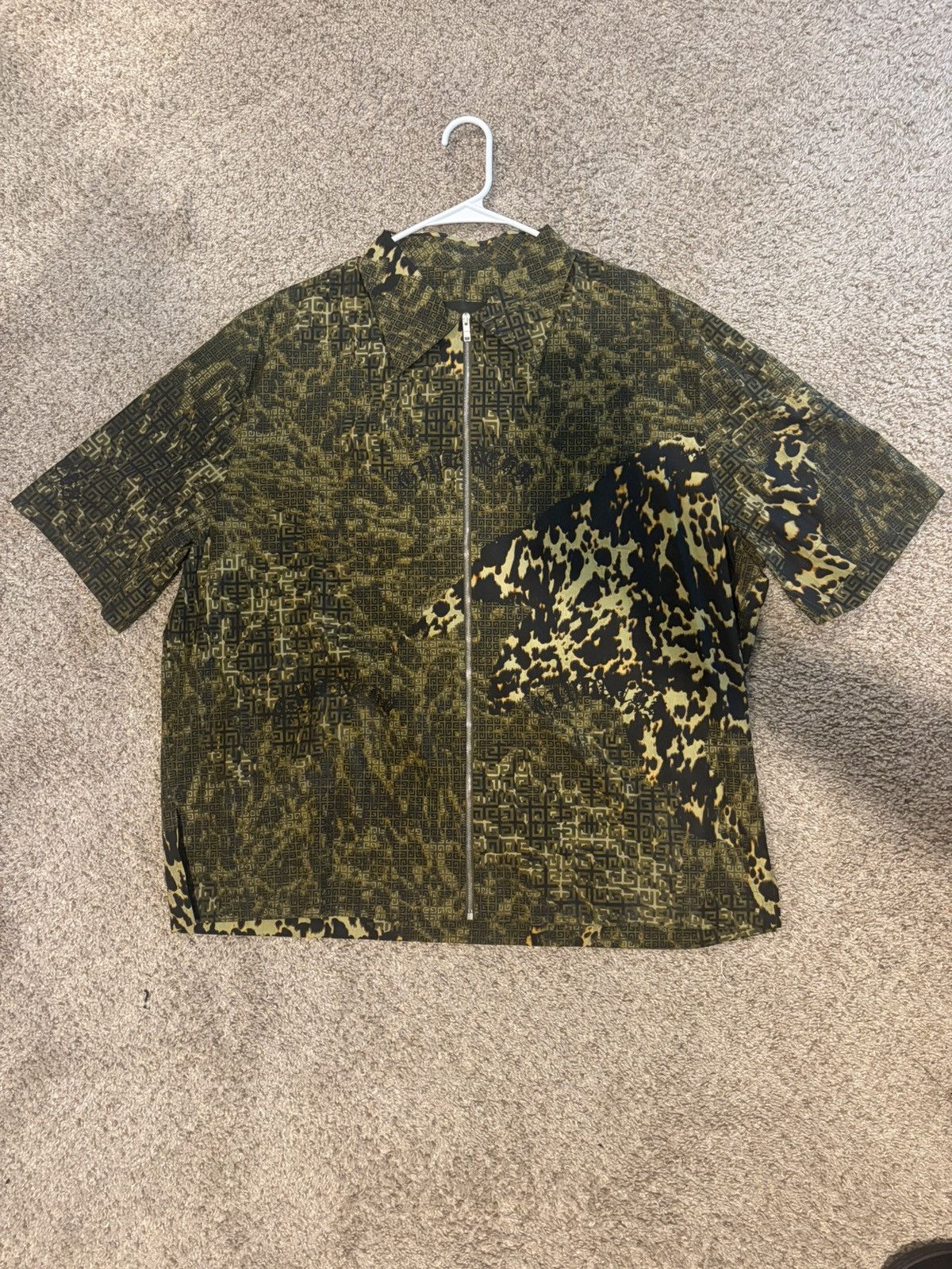 Givenchy Givenchy Boxy Fir Zip-up Shirt sz L-XL Size US XL / EU 56 / 4 - 4 Thumbnail