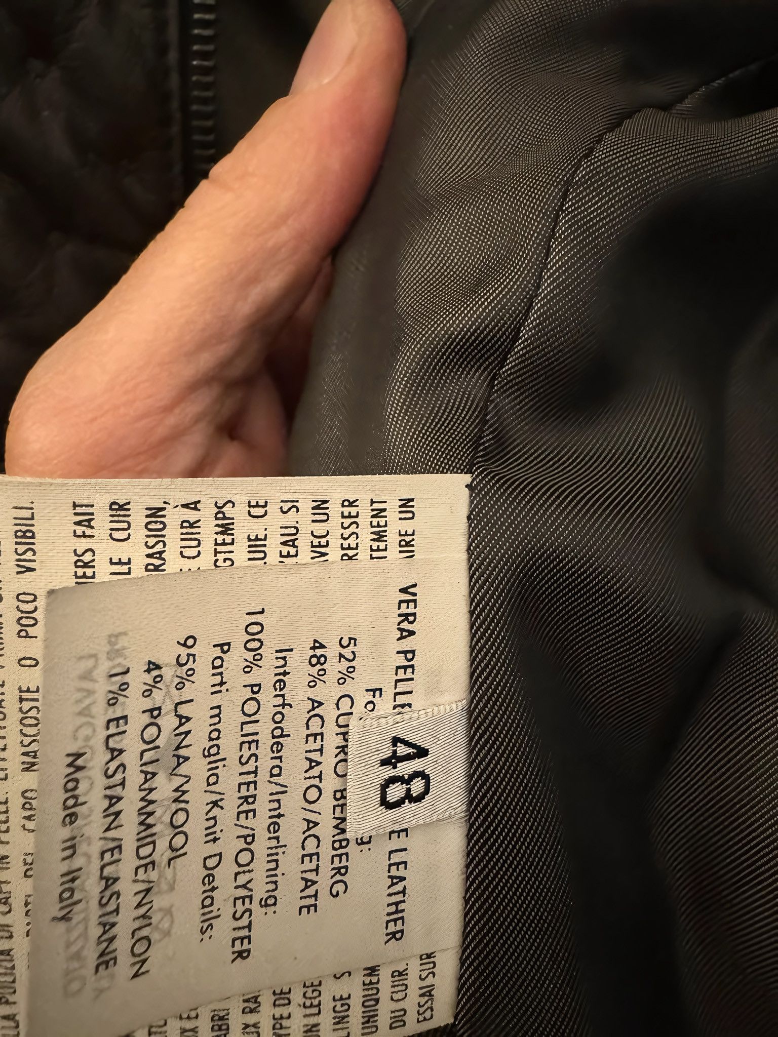 Yves Saint Laurent QUILTED LEATHER BOMBER JACKET Size US M / EU 48-50 / 2 - 6 Thumbnail