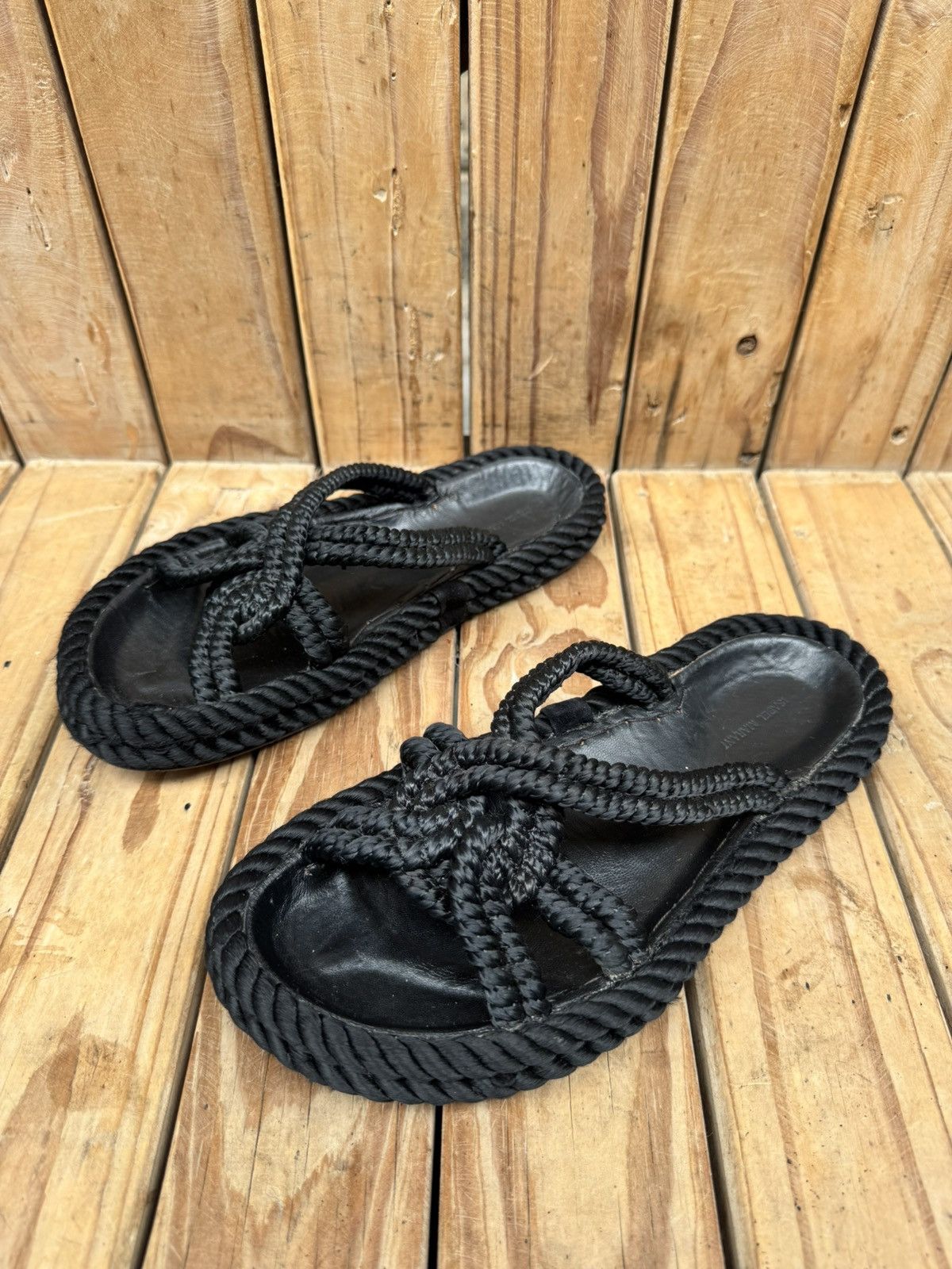 Isabel Marant Isabel Marant black strappy women’s sandals sz EUR 36 USA 6 Size US 6 / IT 36 - 1 Thumbnail