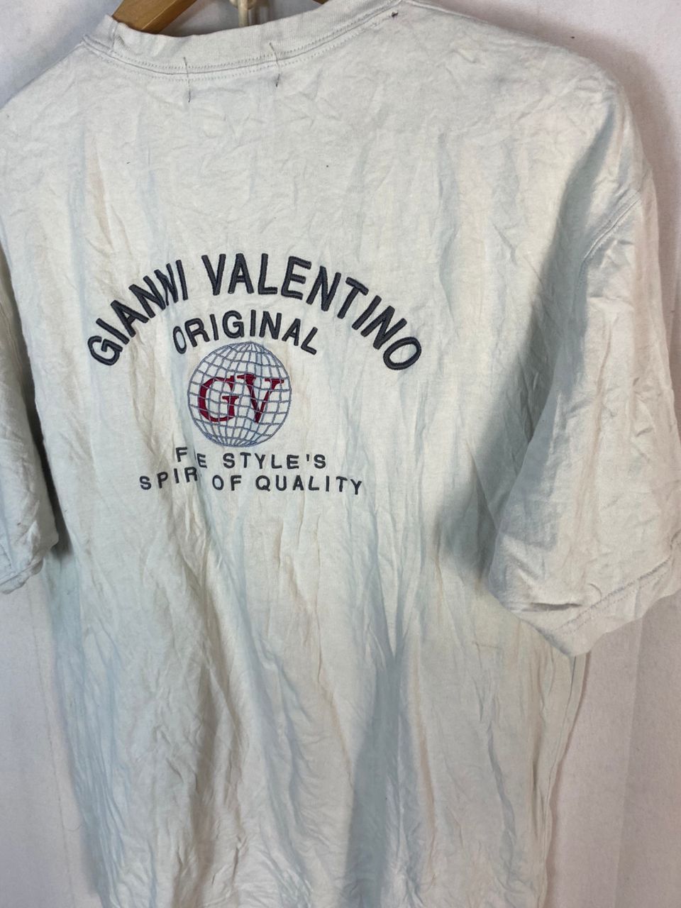 Japanese Brand Gianni Valentino backhit single pocket tshirt Size US L / EU 52-54 / 3 - 8 Thumbnail