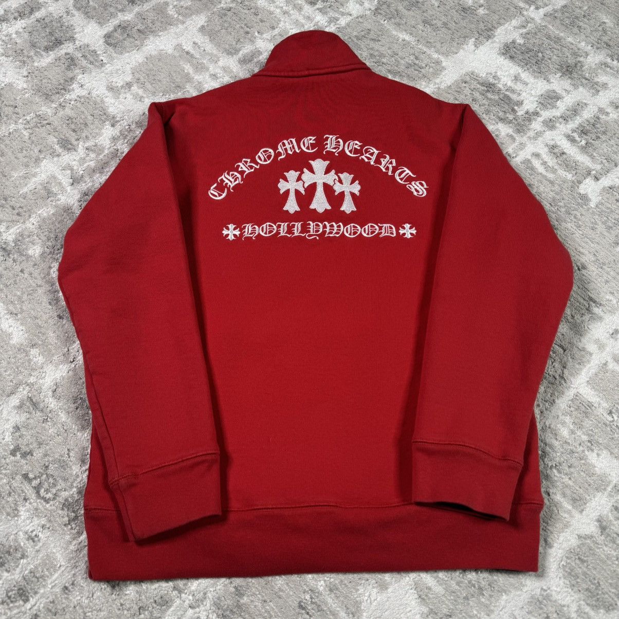 Chrome Hearts King taco triple cross embroidered quarter zip pullover Size US M / EU 48-50 / 2 - 3 Thumbnail