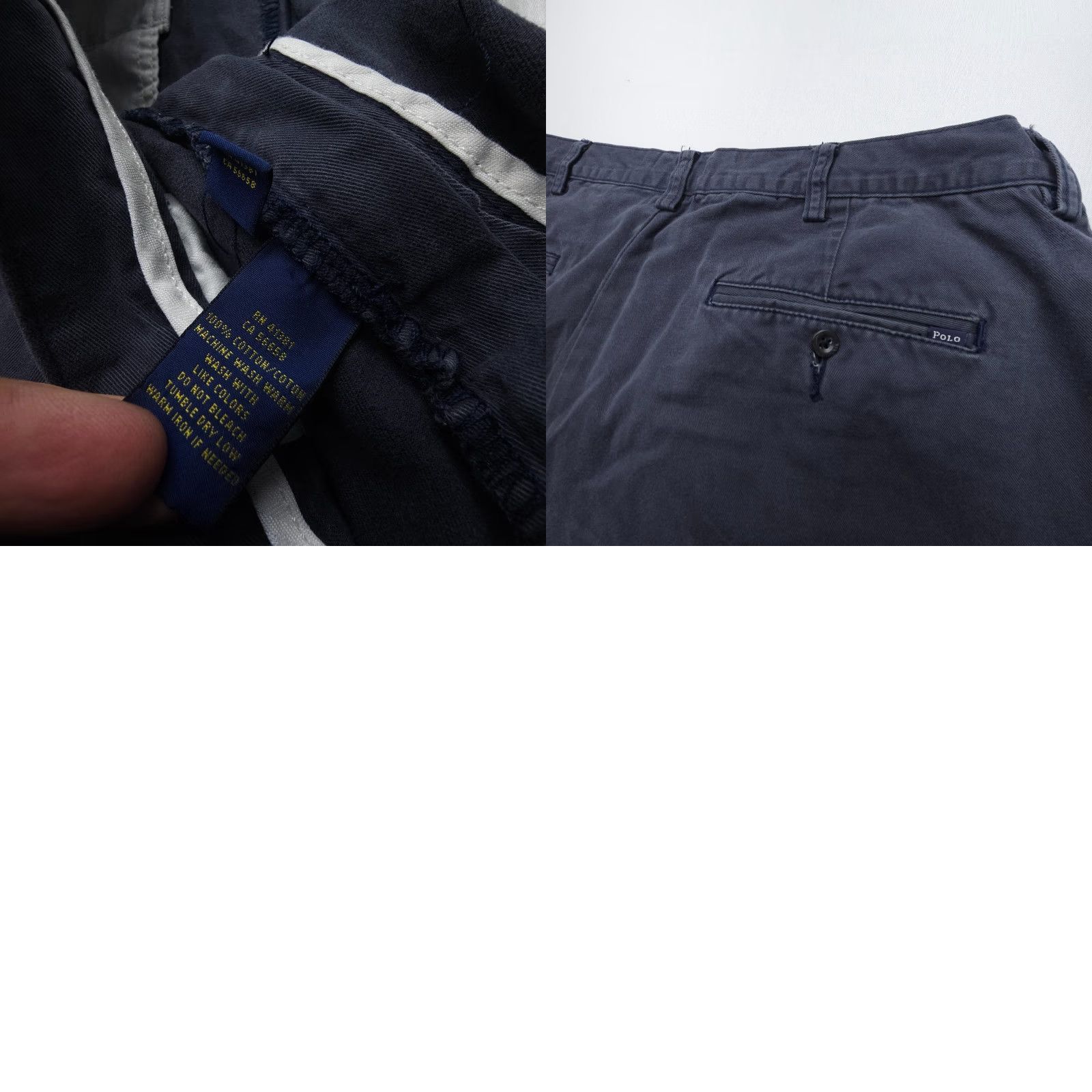 Polo Ralph Lauren Polo Ralph Lauren Shorts Mens 36 Blue Cotton Twill Flat Front Pockets Logo Chino Casual Preppy American Mens Size US M / EU 48-50 / 2 - 8 Thumbnail