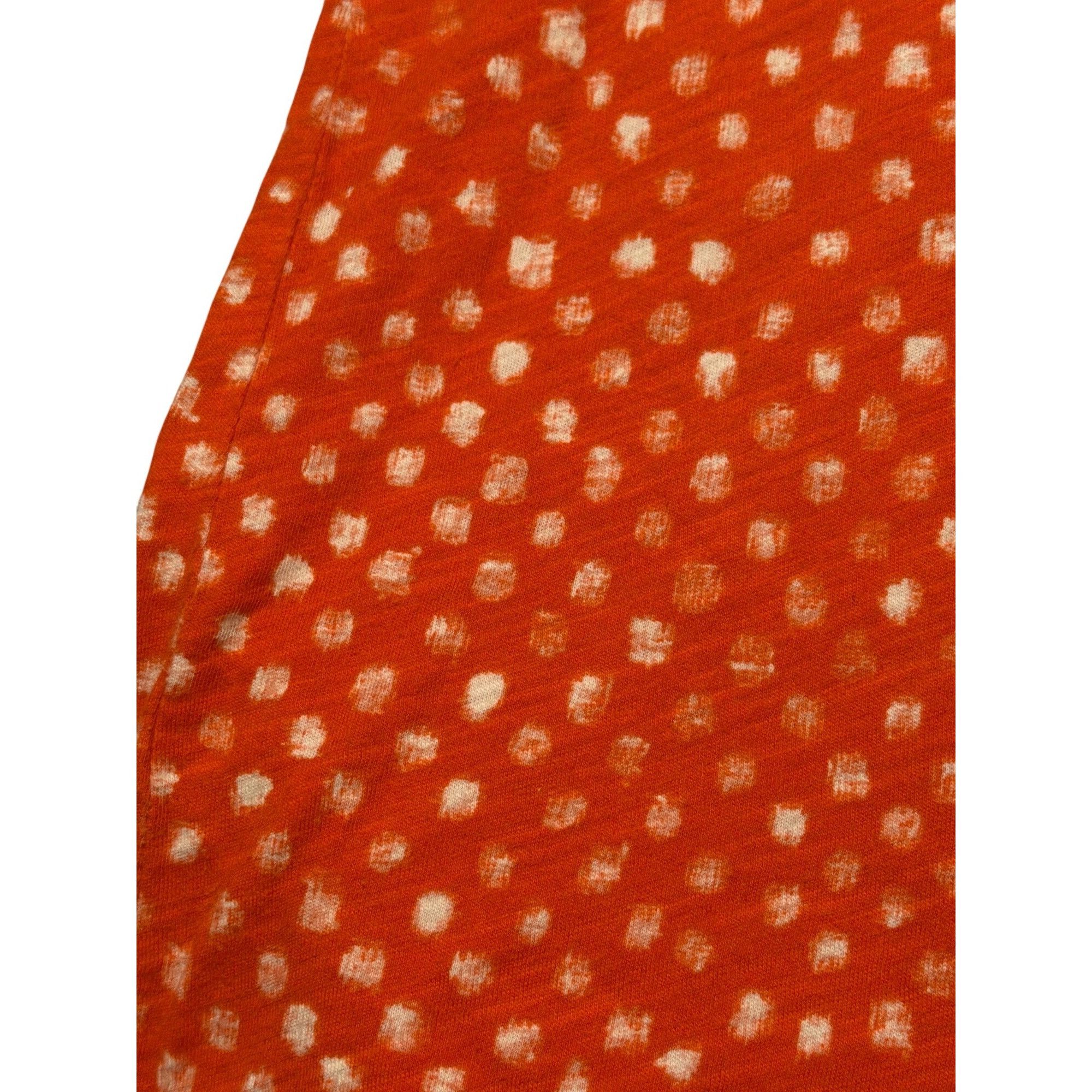 Loft 2 Loft Short Sleeve T Shirts Peach Ribbed Orange White V Nec Size L / US 10 / IT 46 - 6 Thumbnail