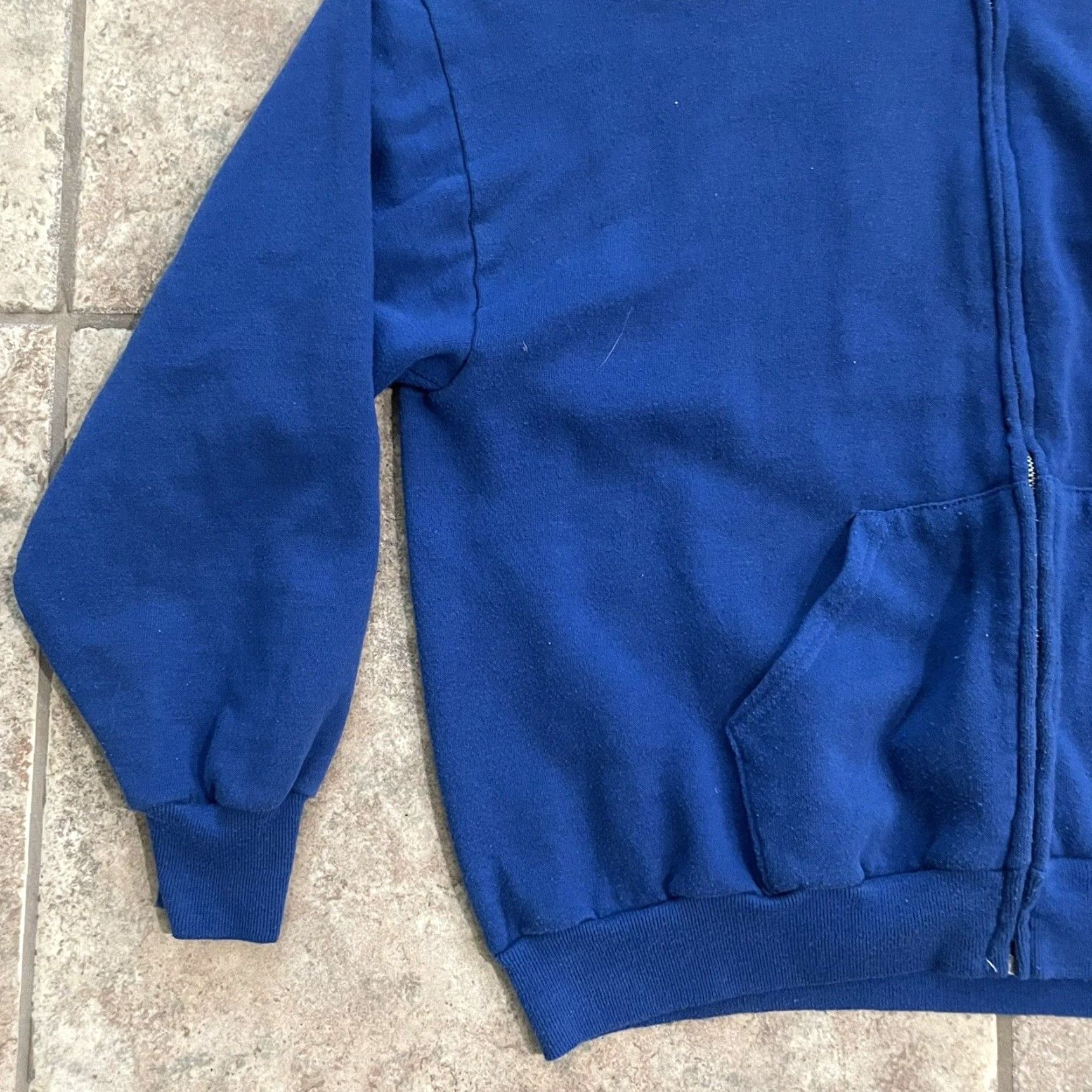 Vintage AriZona Hooded Jacket Blue Cotton Blend Mens Large Vintage Size US L / EU 52-54 / 3 - 3 Thumbnail