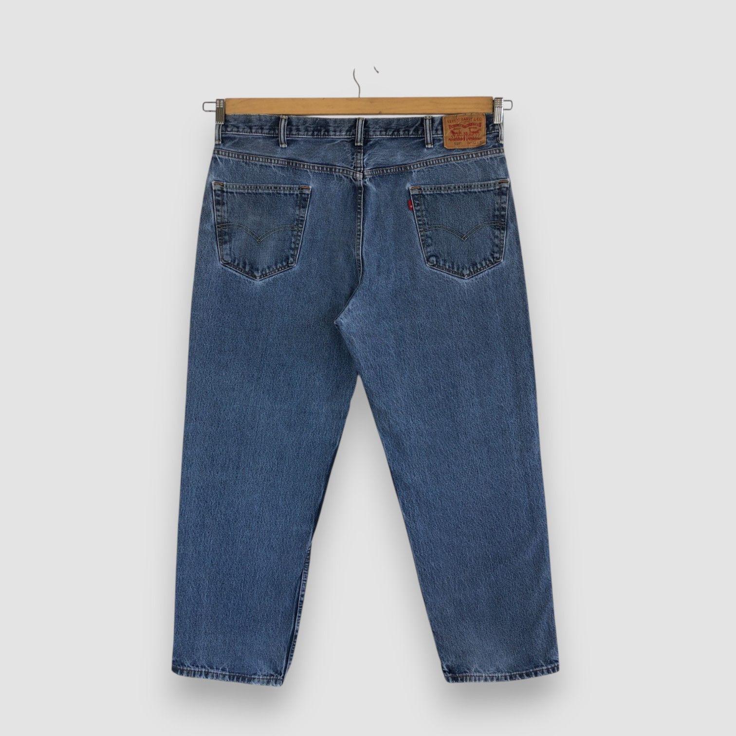 Levi's Vintage Y2K Levis Baggy Jeans Levi's 550 Light Wash Denim Size US 40 / EU 56 - 2 Thumbnail