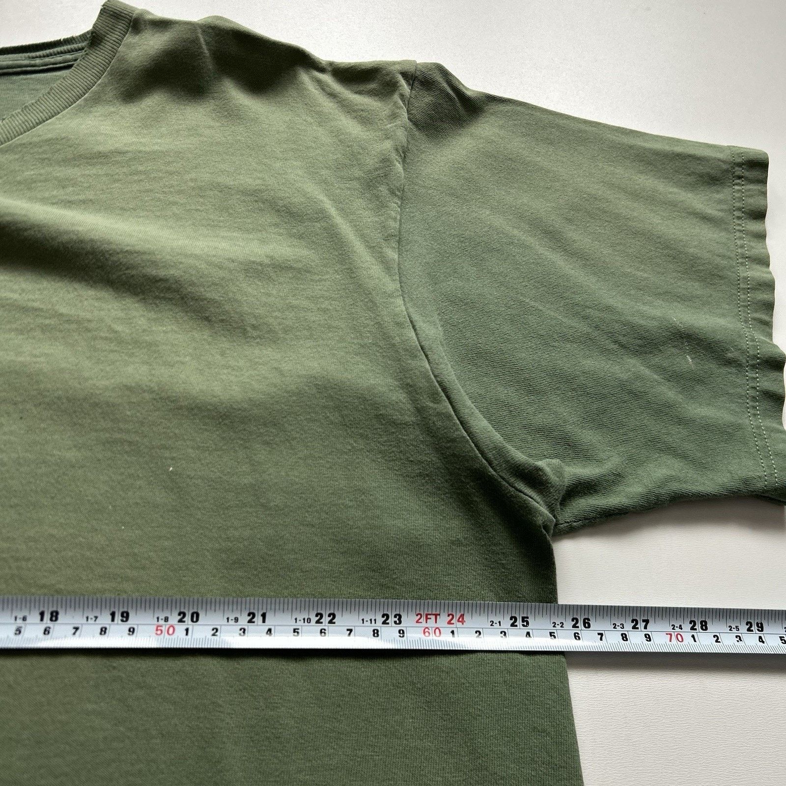 Fruit Of The Loom Vintage Sun Faded Green Blank T Shirt 2XL Fruit Of The Loom Size US XXL / EU 58 / 5 - 4 Thumbnail