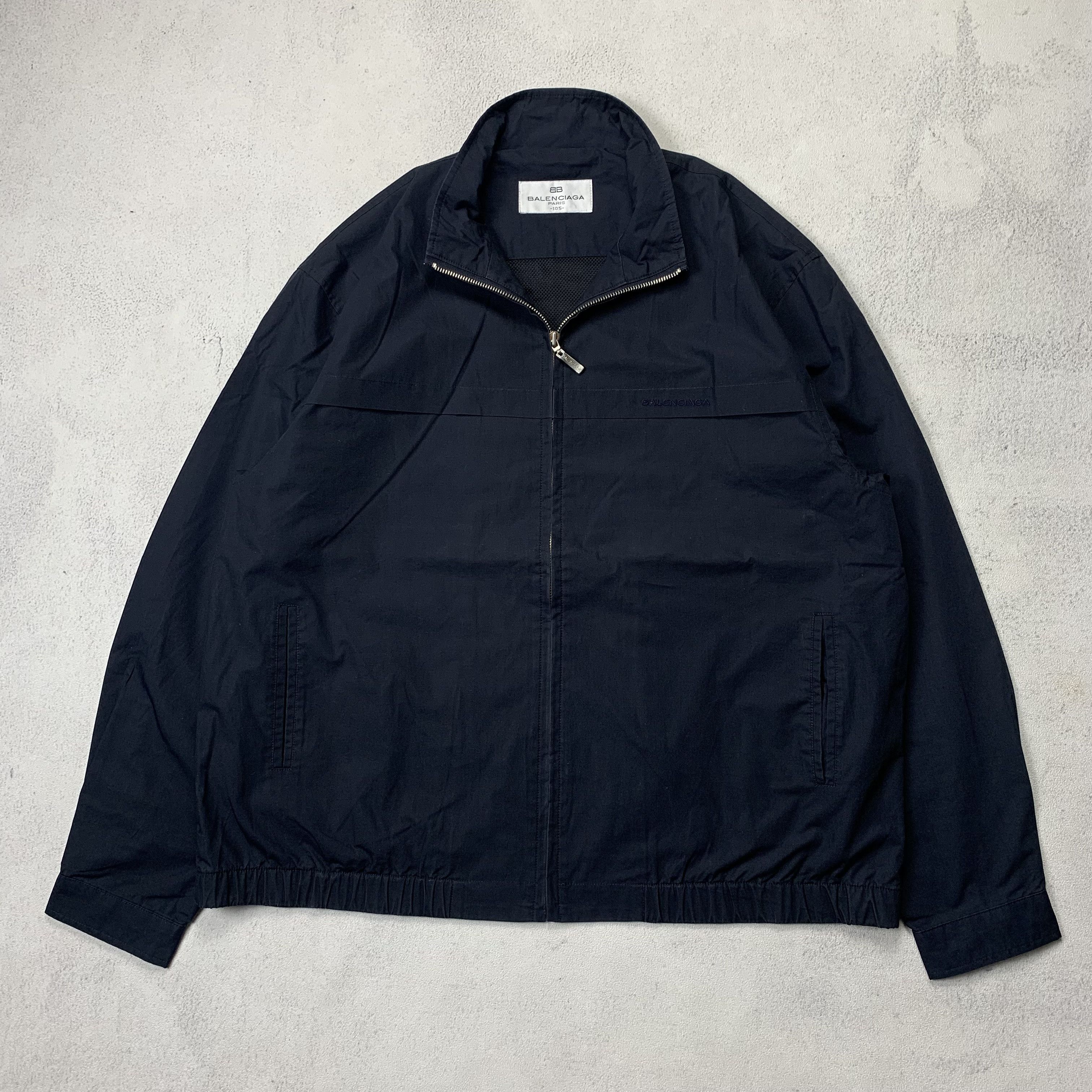 Vintage Balenciaga Paris BB Leather Jacket Black