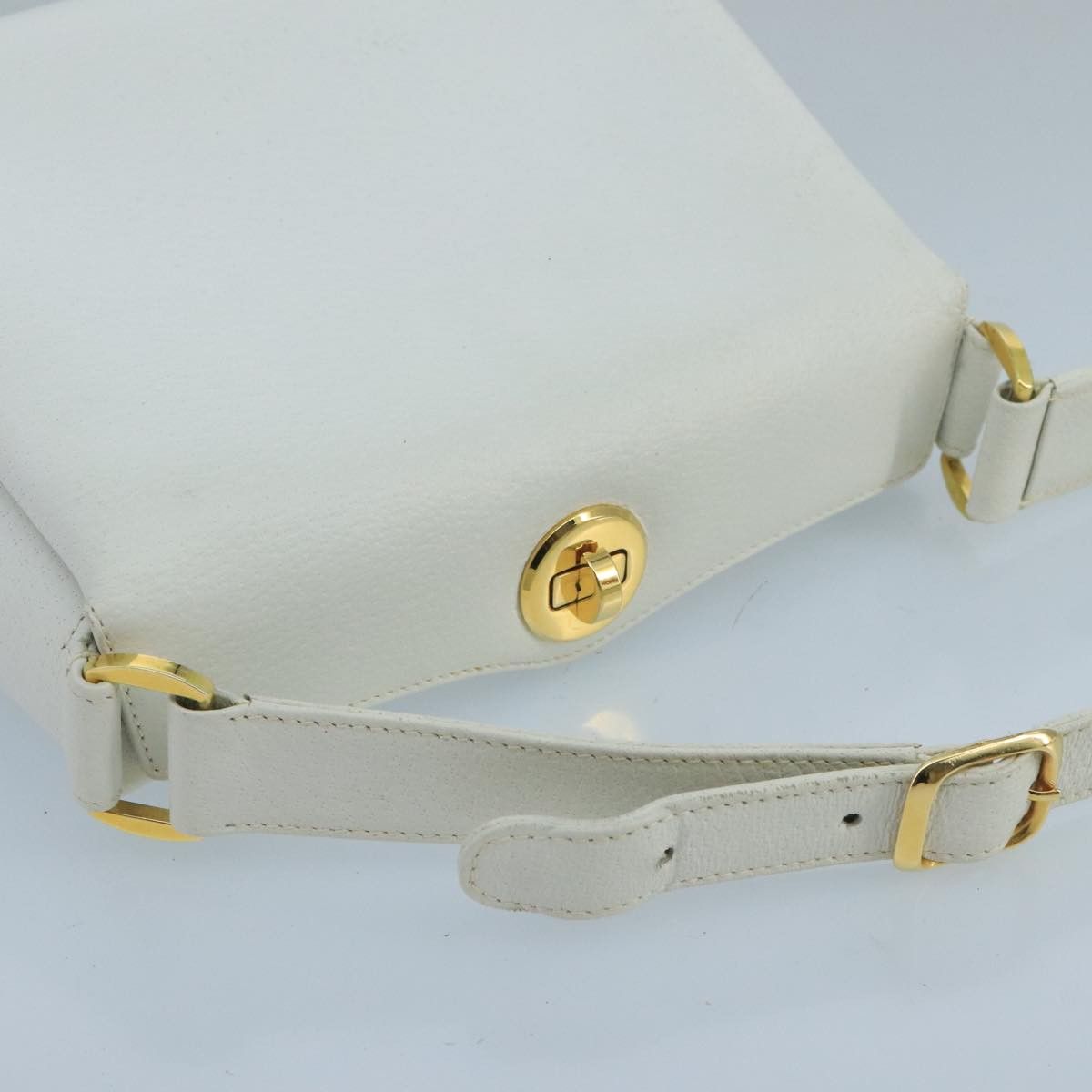 Gucci GUCCI Hand Bag Leather White Gold Size ONE SIZE - 6 Thumbnail