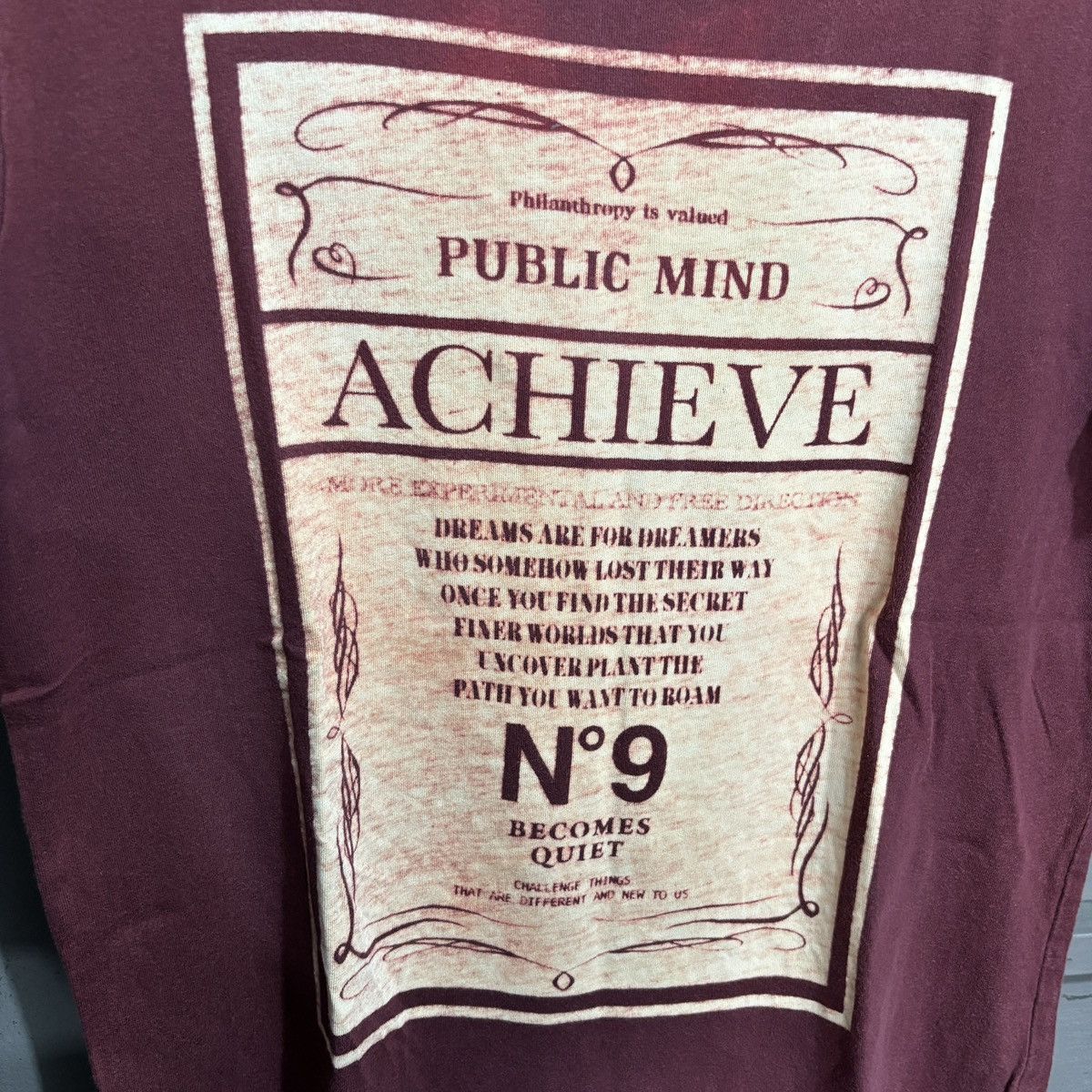 semanticdesign Semantic Design Faded Philanthropy Public Mind Quote Tee Size US L / EU 52-54 / 3 - 2 Thumbnail