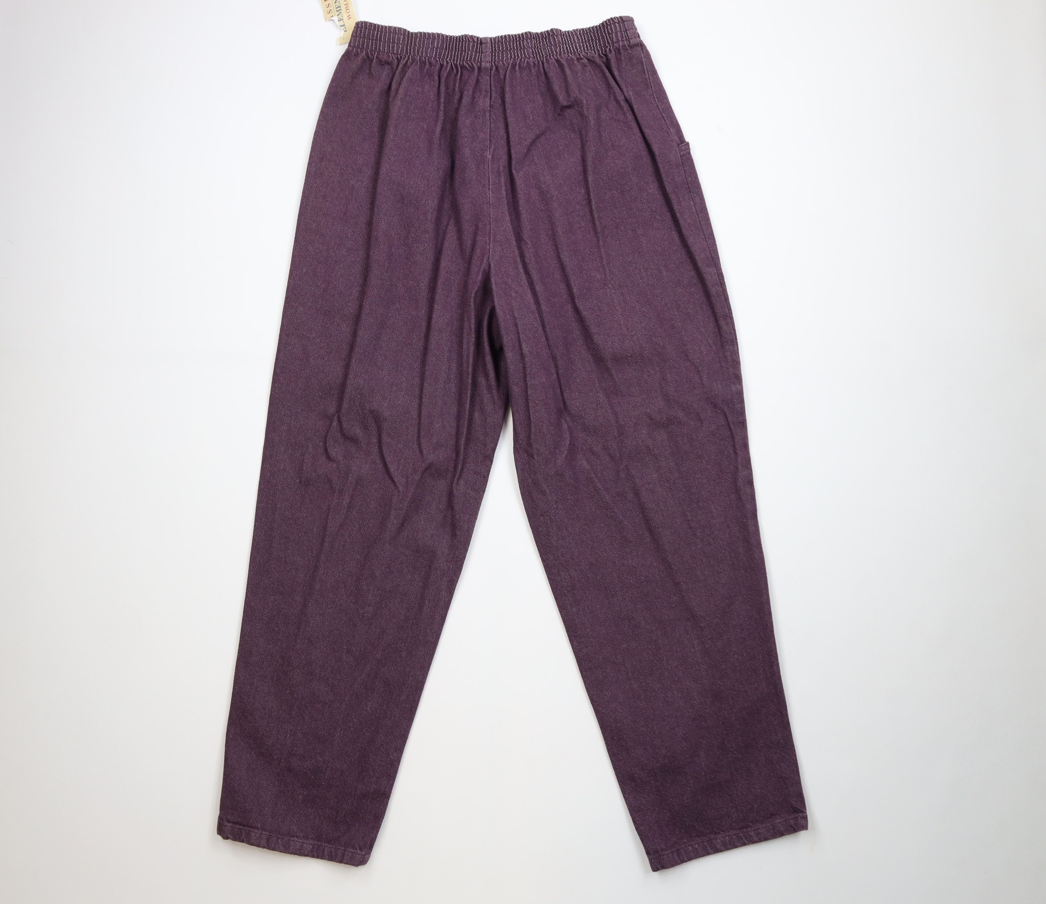 Vintage Deadstock Vintage 90s Streetwear Fit Tapered Jeans Purple Size 40" / US 18 - 8 Thumbnail