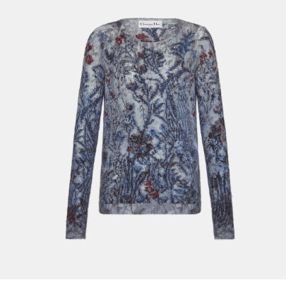 Image of Dior O1W1Db10124 Sweater In Blue, Women's (Size XS)