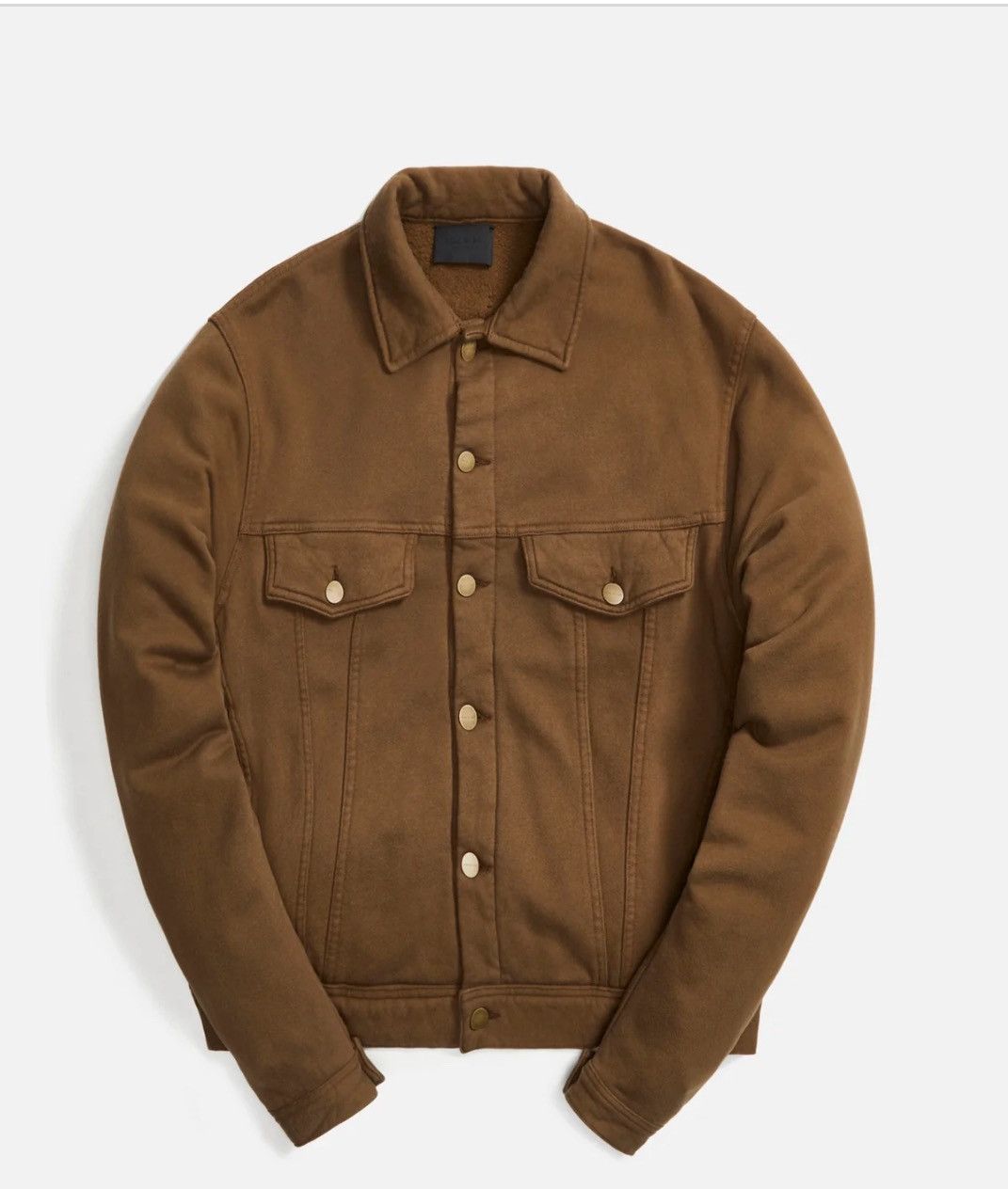 Fear of God FEAR OF GOD Fleece-Back Cotton-Jersey Trucker Jacket Size US S / EU 44-46 / 1 - 16 Thumbnail