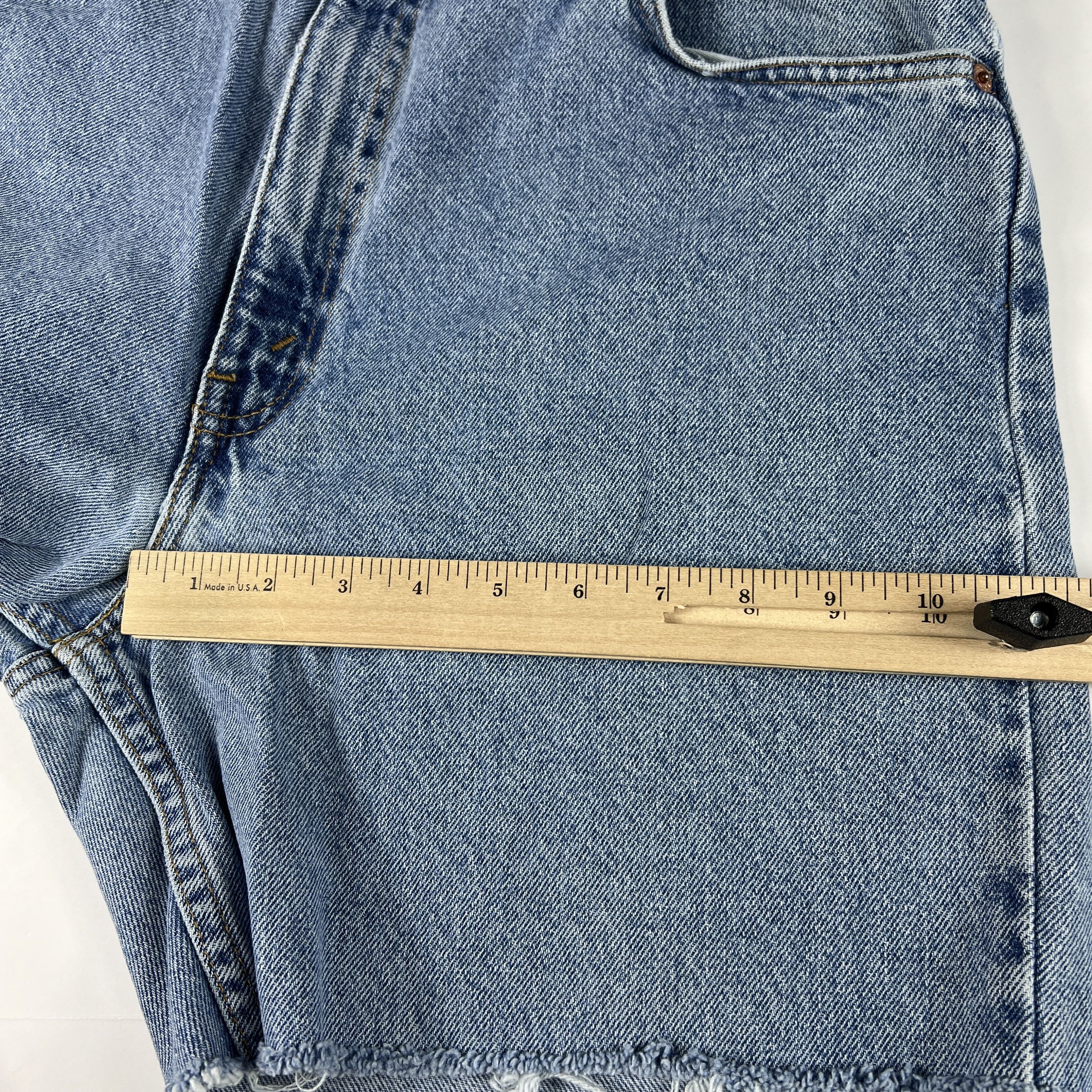 Levi's × Vintage VTG 90s Levi's Jean Short 550 Cut Off Denim Orange Tab Jorts Size US 34 / EU 50 - 16 Thumbnail