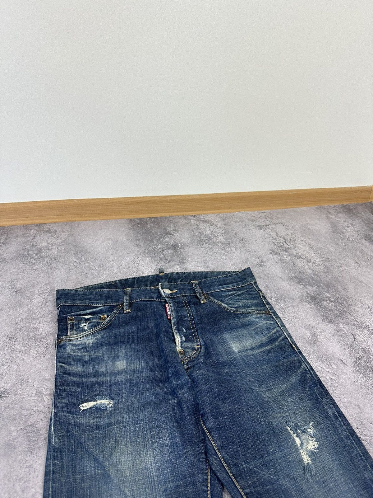 Dsquared2 Dsquared2 Avant Garde Distressed Designer Rare Opium Jeans Size US 32 / EU 48 - 5 Thumbnail