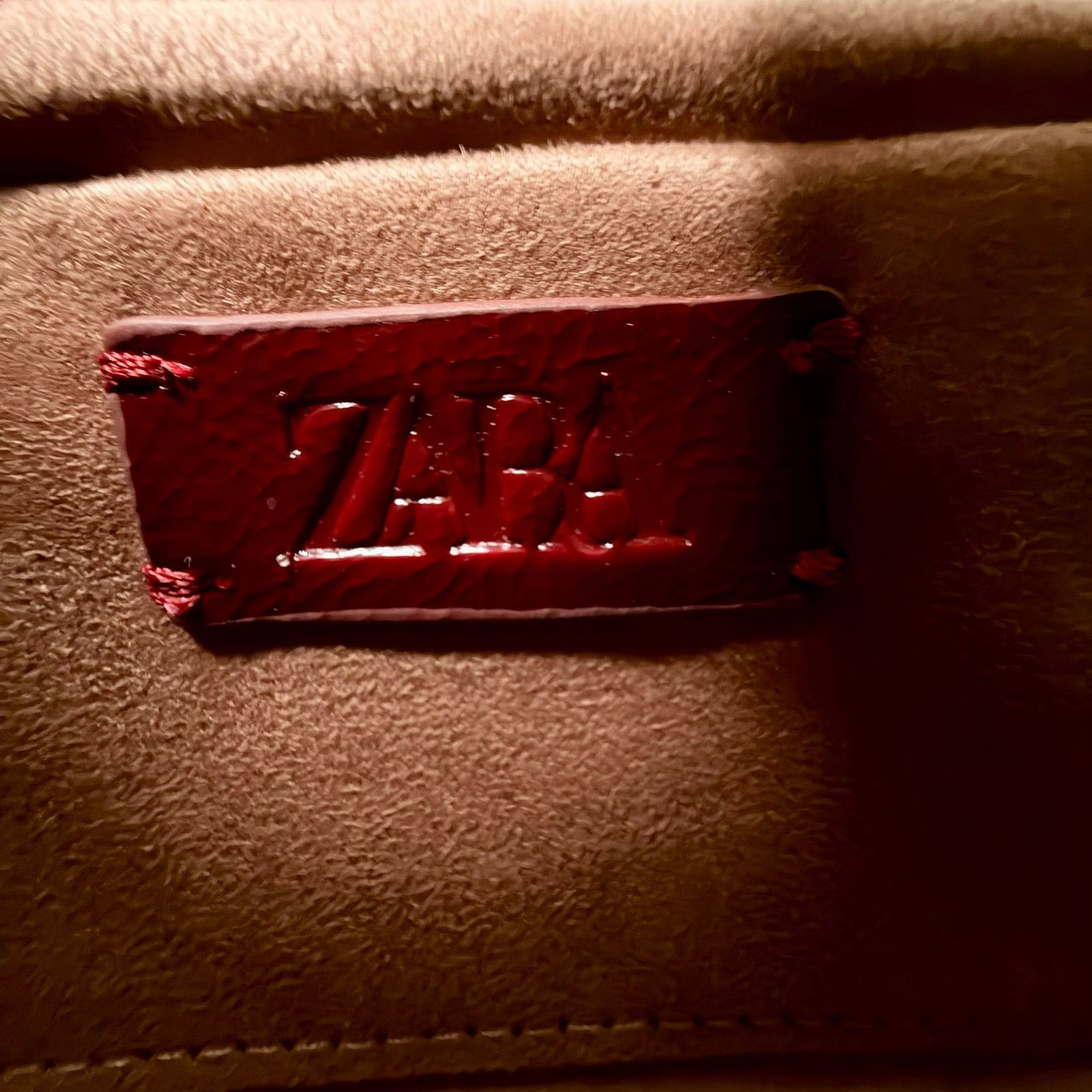Zara Zara Textured Burgundy Red Handbag Ref 6813/410 NWOT Size ONE SIZE - 2 Thumbnail