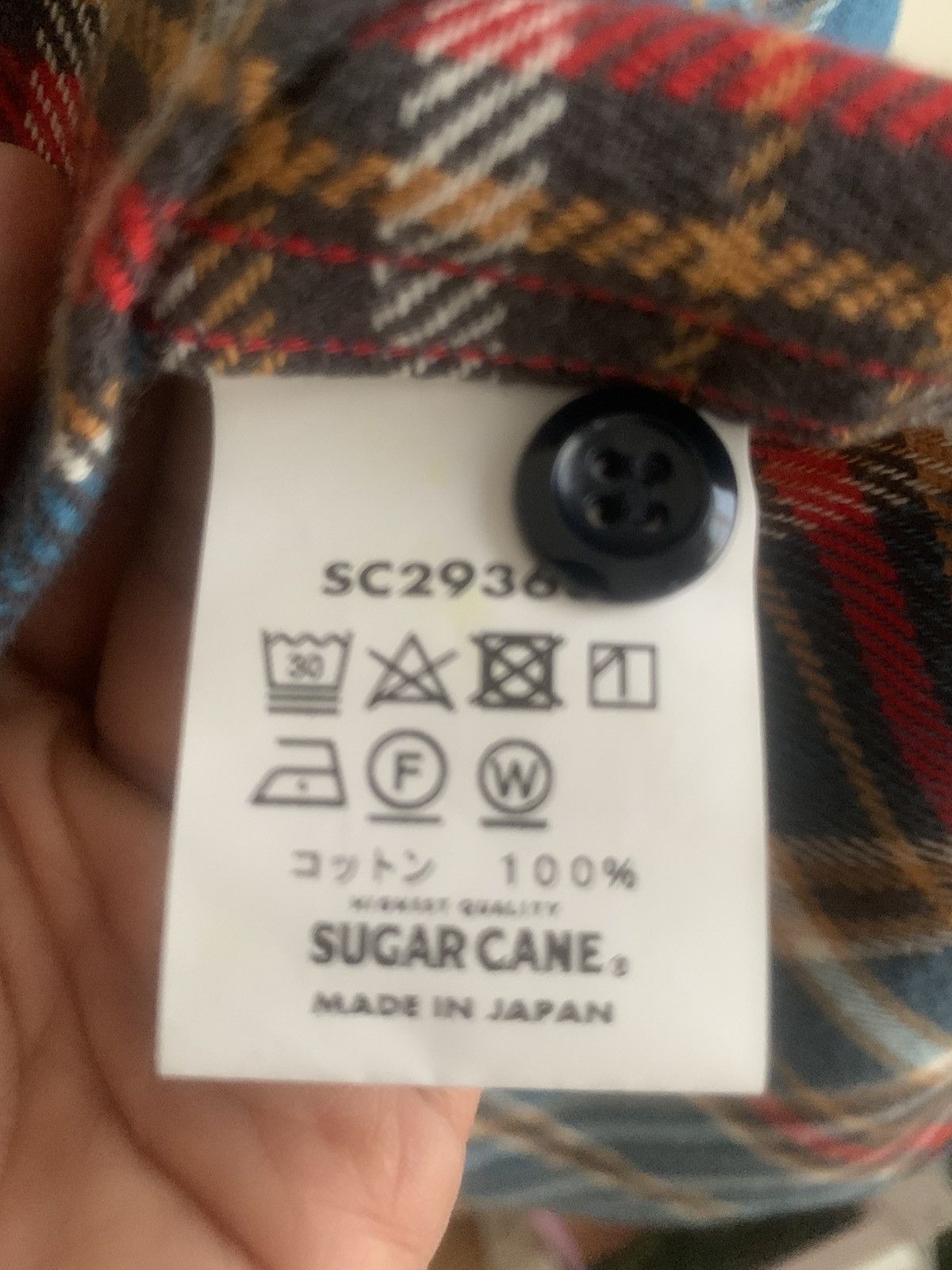 Sugar Cane Sugar cane twill check work shirt Size US M / EU 48-50 / 2 - 4 Thumbnail