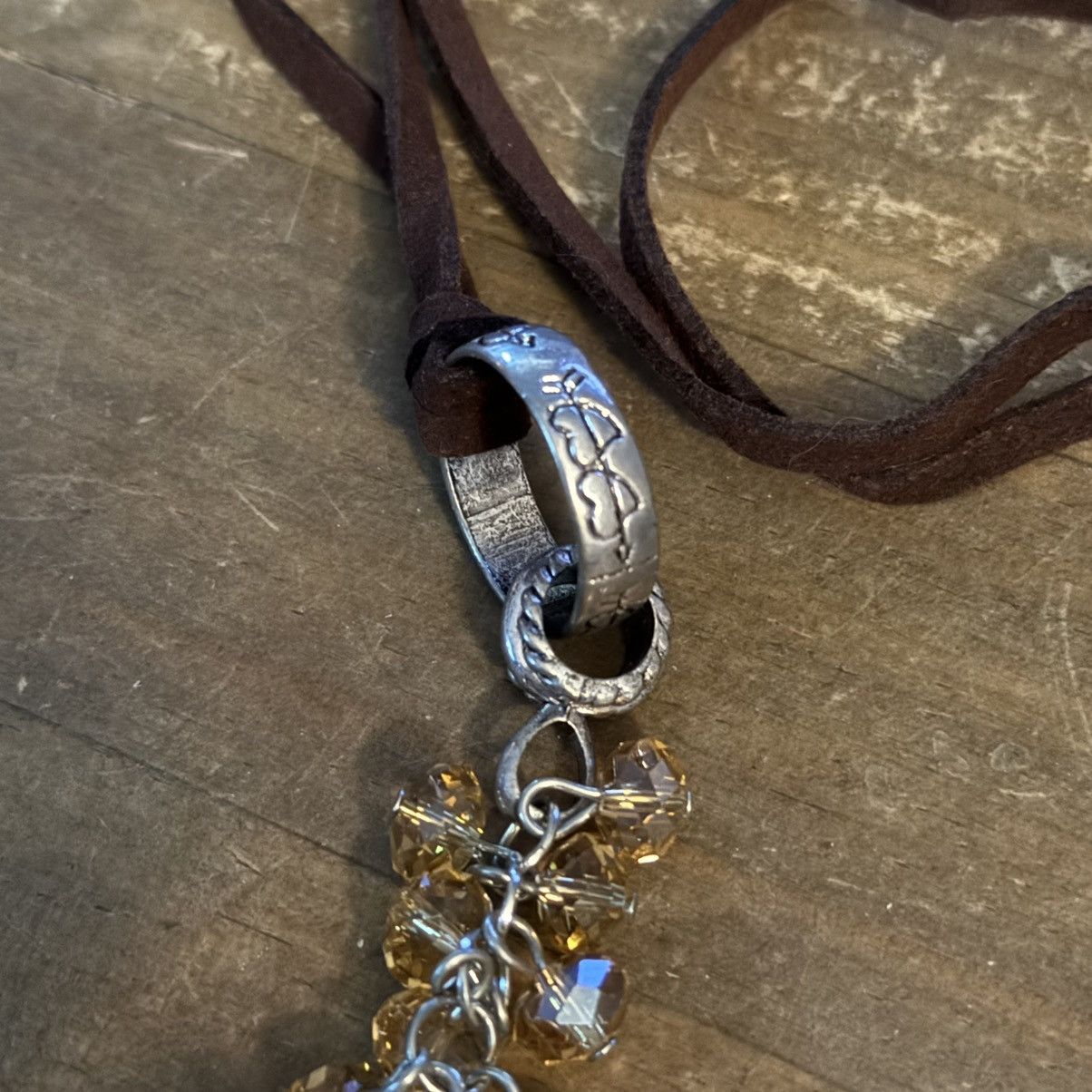 Other Crystal chandelier pendant cord necklace Size ONE SIZE - 3 Thumbnail