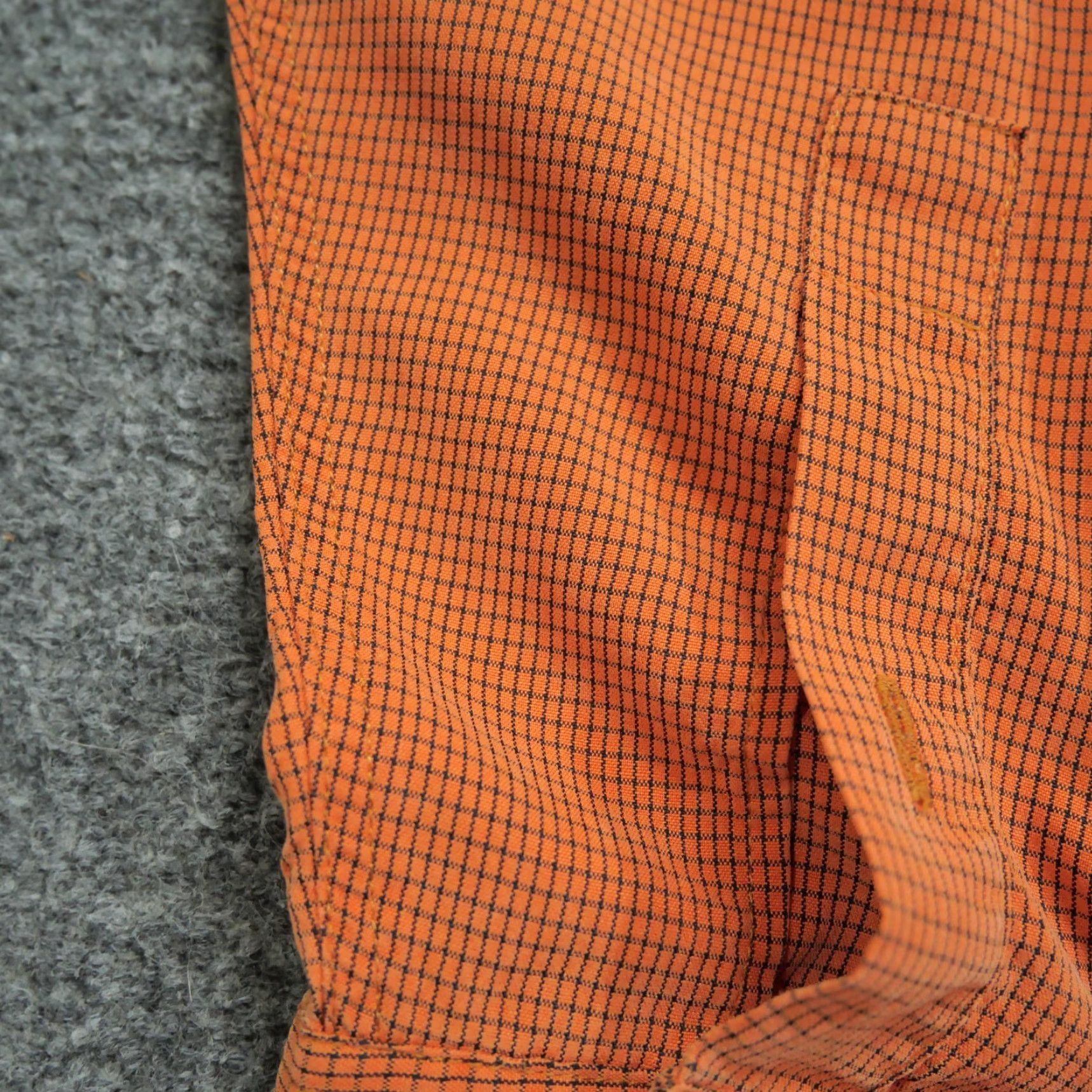 Ted Baker Ted Baker Shirt Mens 4 Four Orange Black Grid Button Up Long Sleeve Size US L / EU 52-54 / 3 - 4 Thumbnail